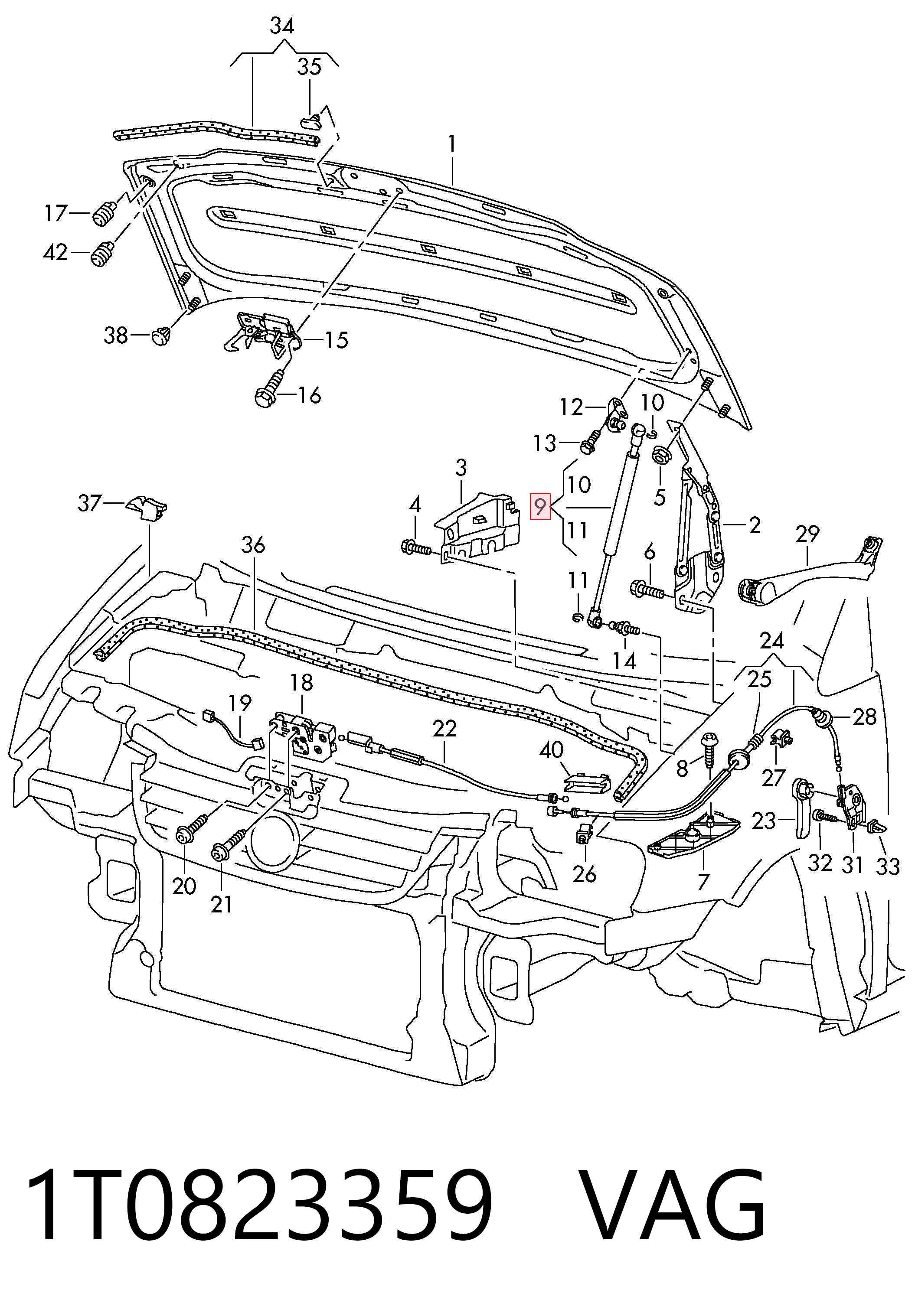 Amortyzator maski Volkswagen Caddy III kombi (2KB, 2KJ, 2CB, 2CJ) (2004 - 2015) cena, od 16,94 USD