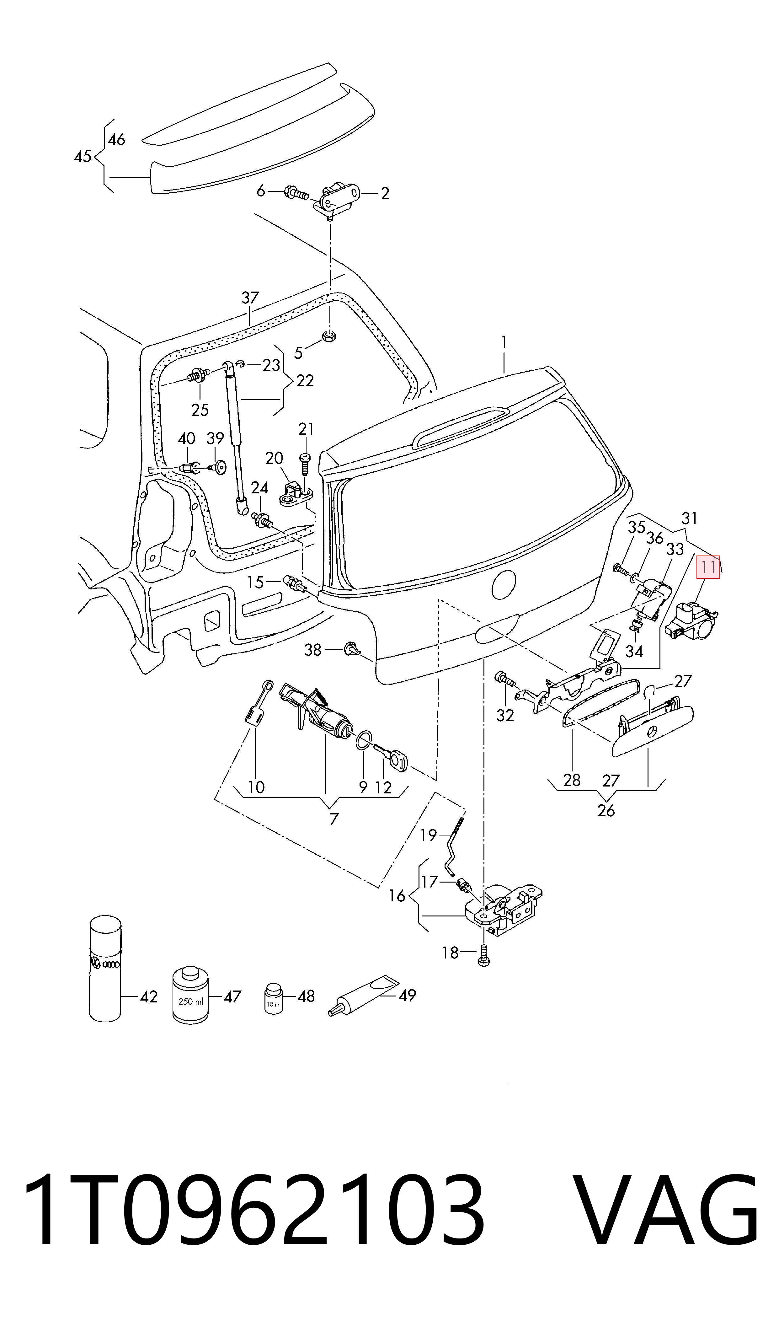  VAG 1T0962103 cena, od 115,12 USD