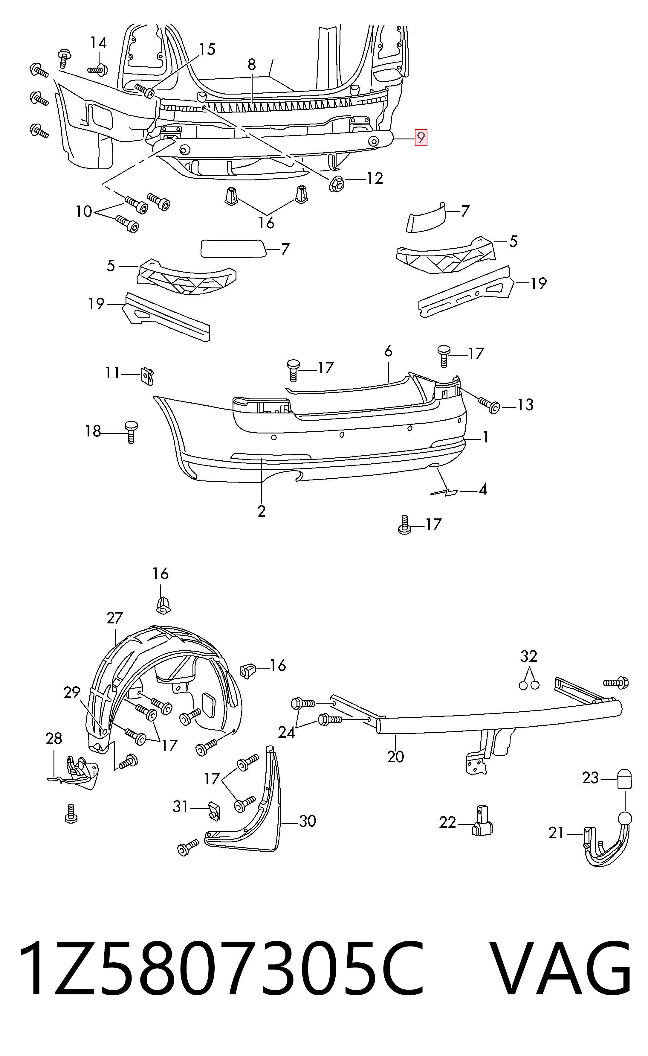 1Z5807305C VAG