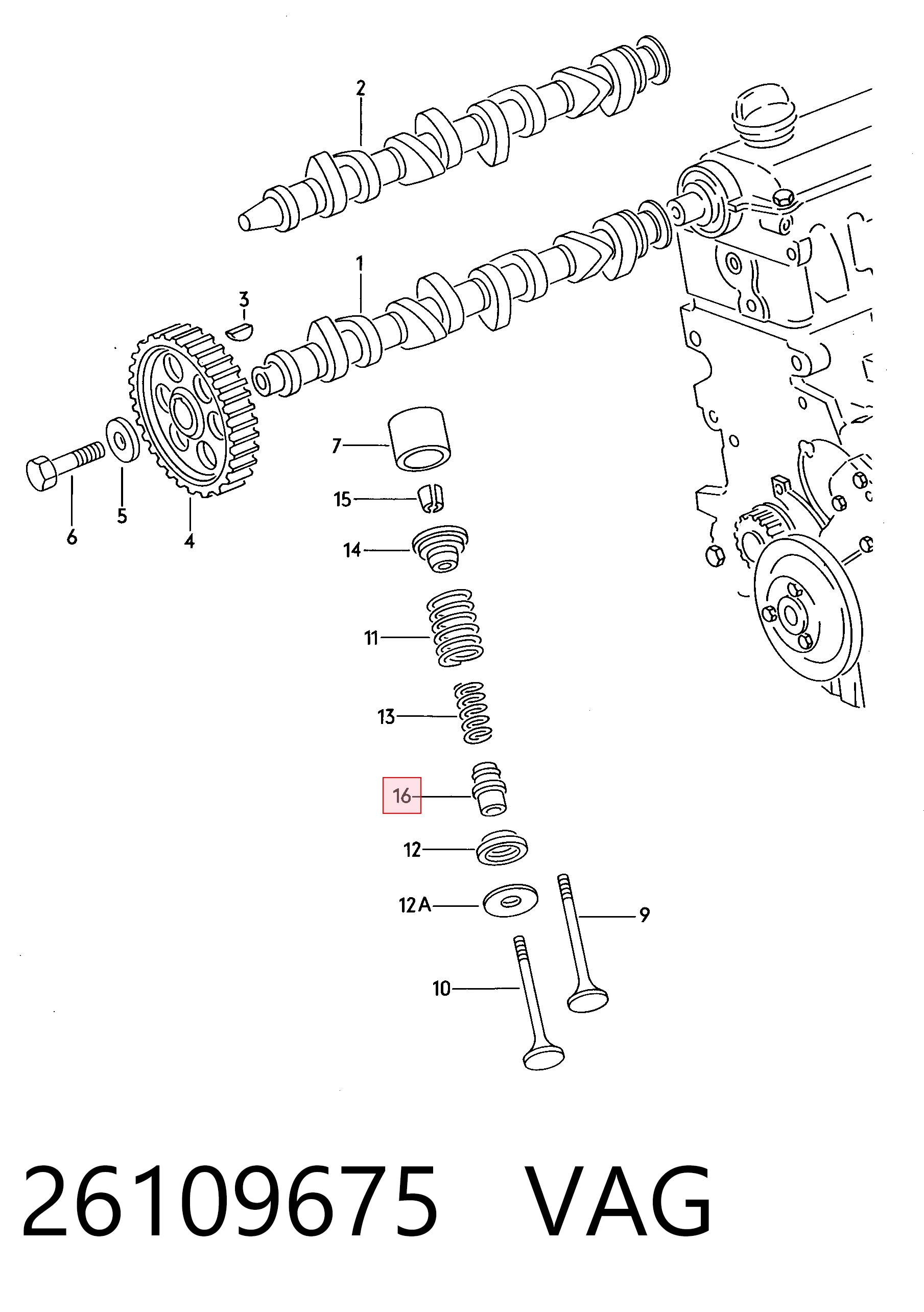 Uszczelniacz zaworu dolotowego/wylotowego Volkswagen Polo II hatchback (86C) (1981 - 1994) cena, od 1,42 USD