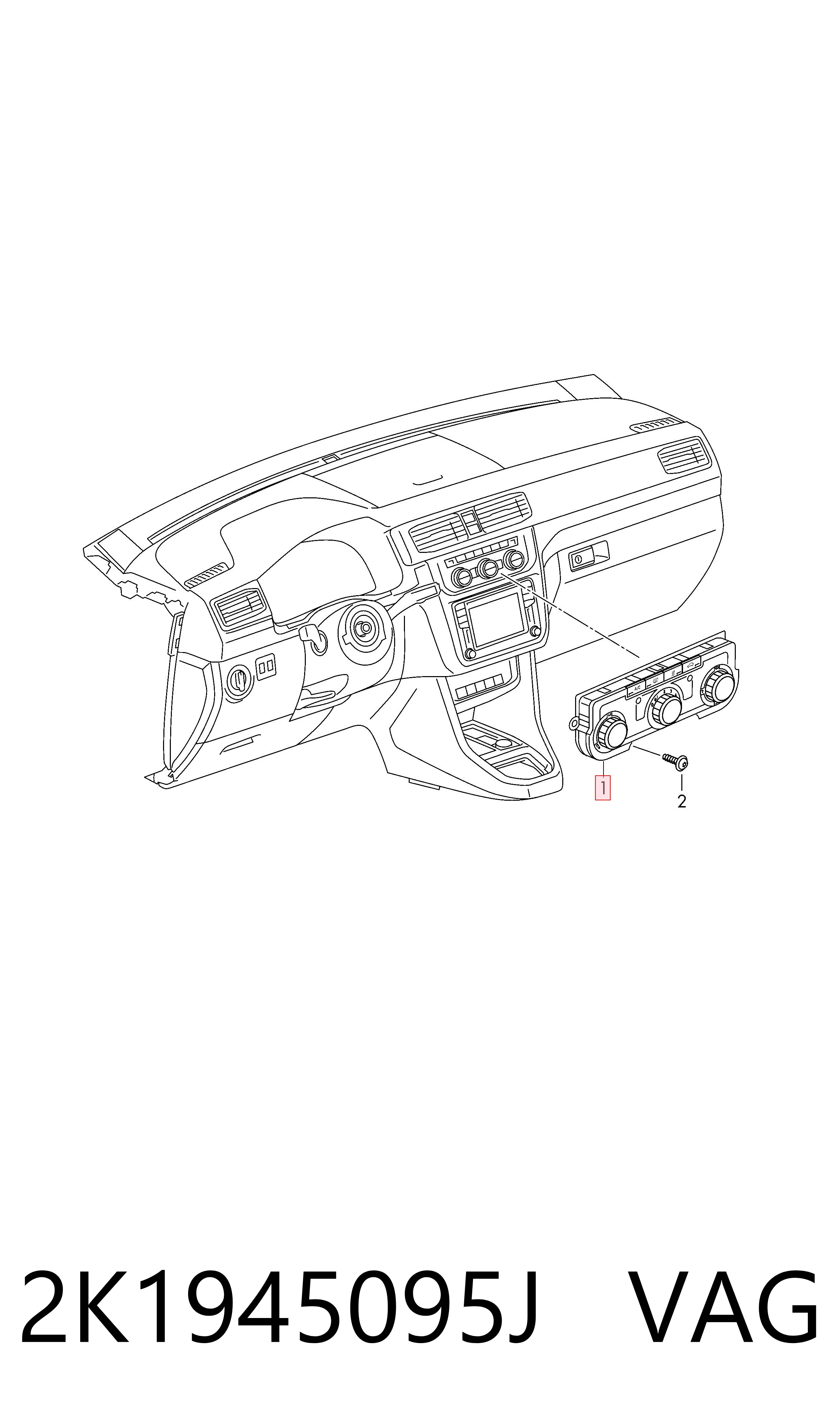 Lampa zespolona tylna lewa do Volkswagen Caddy IV SAB, SAJ