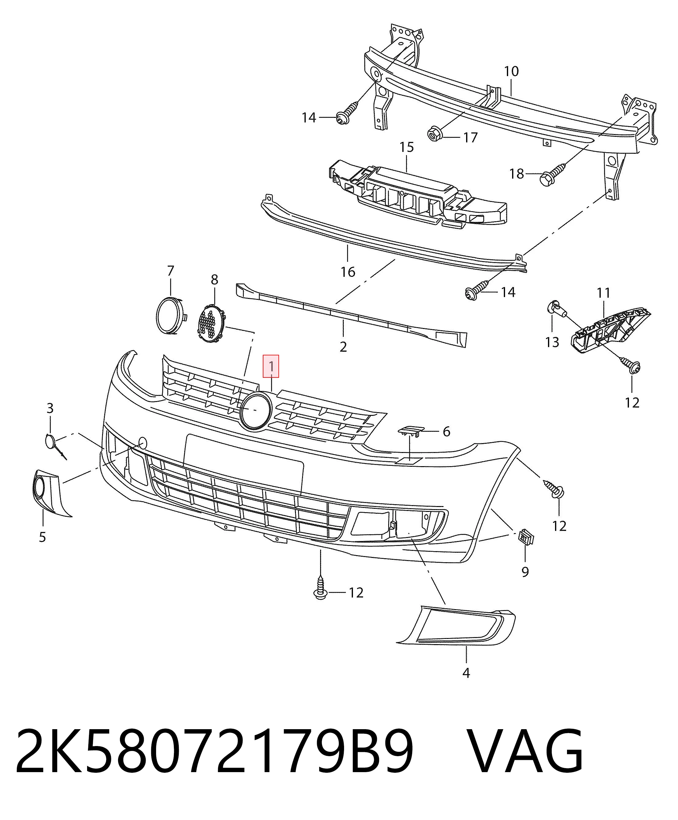2K58072179B9 VAG