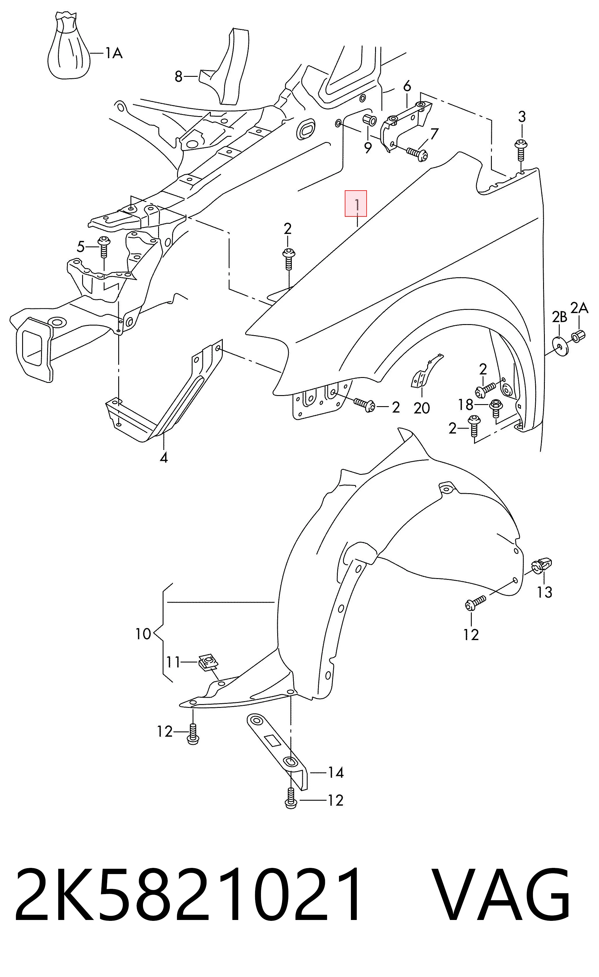2K5821021 VAG