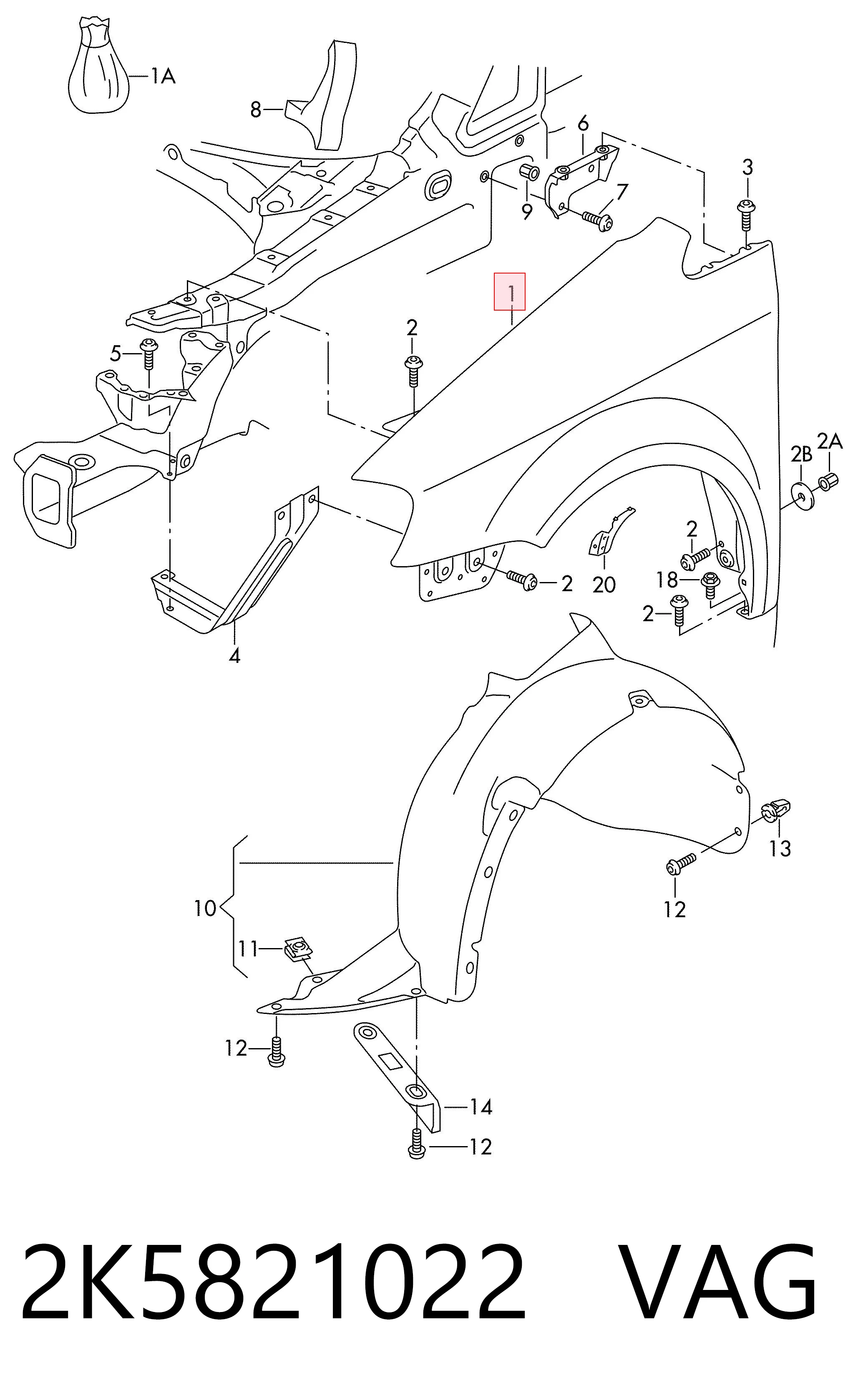 2K5821022 VAG