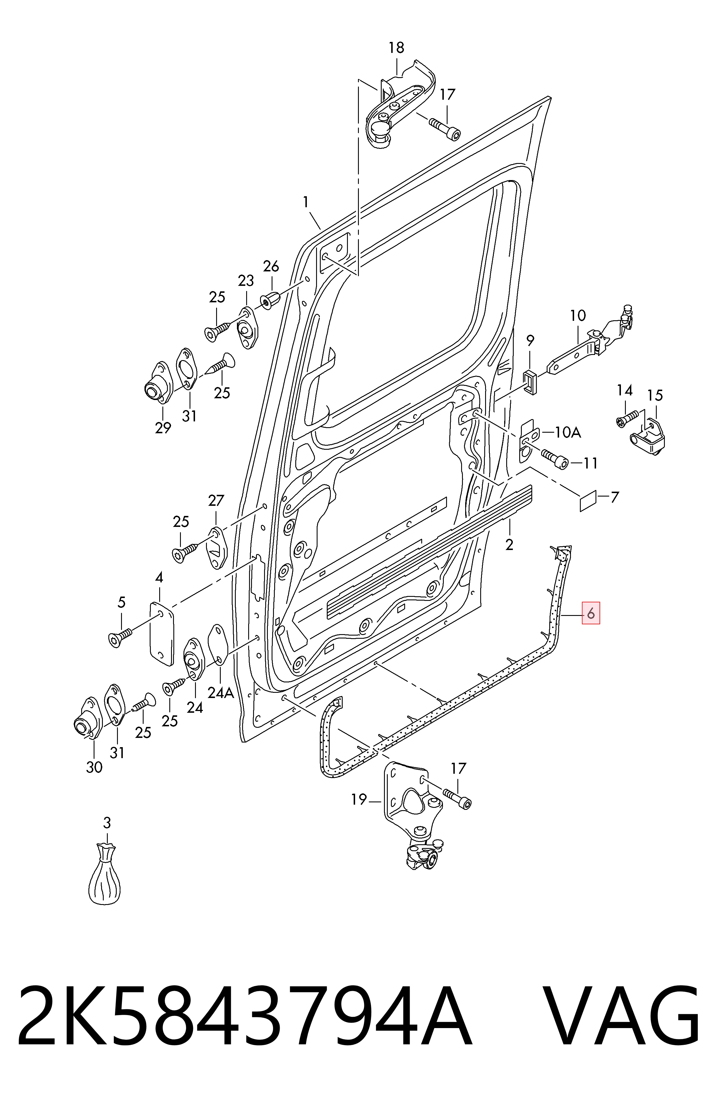  VAG 2K5843794A cena, od 86,24 USD