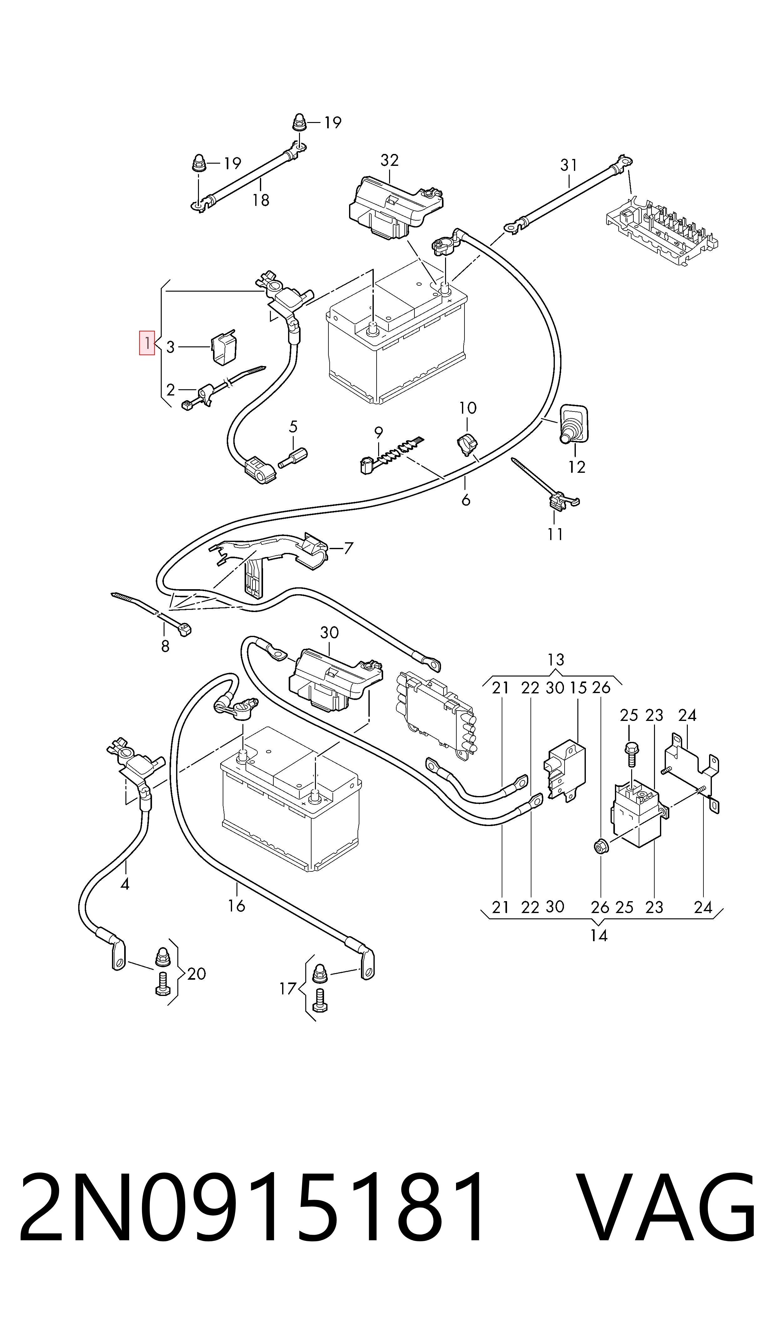  VAG 2N0915181 cena, od 103,86 USD