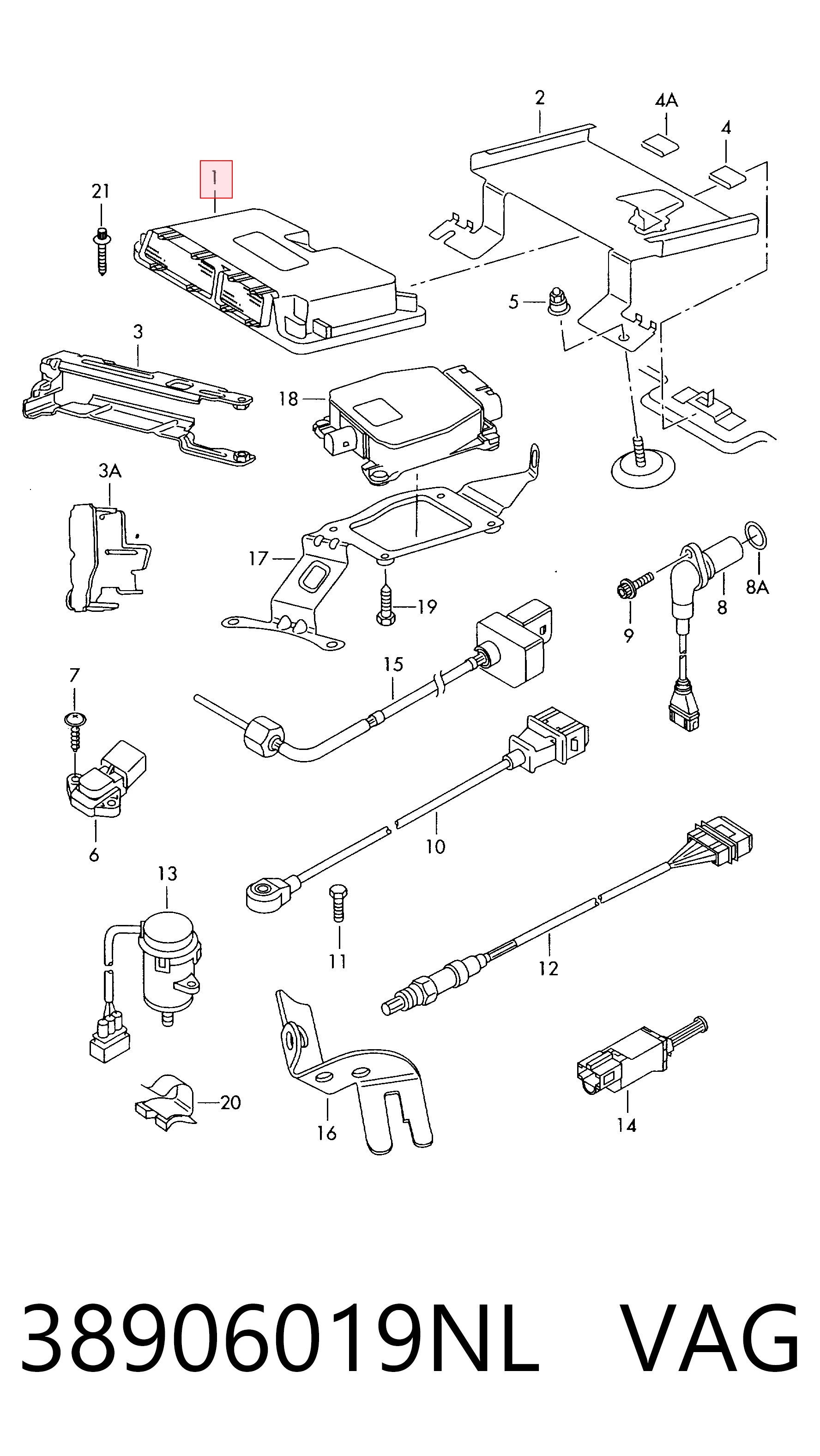 Do koszyka Sterownik silnika Seat Ibiza III 6L1