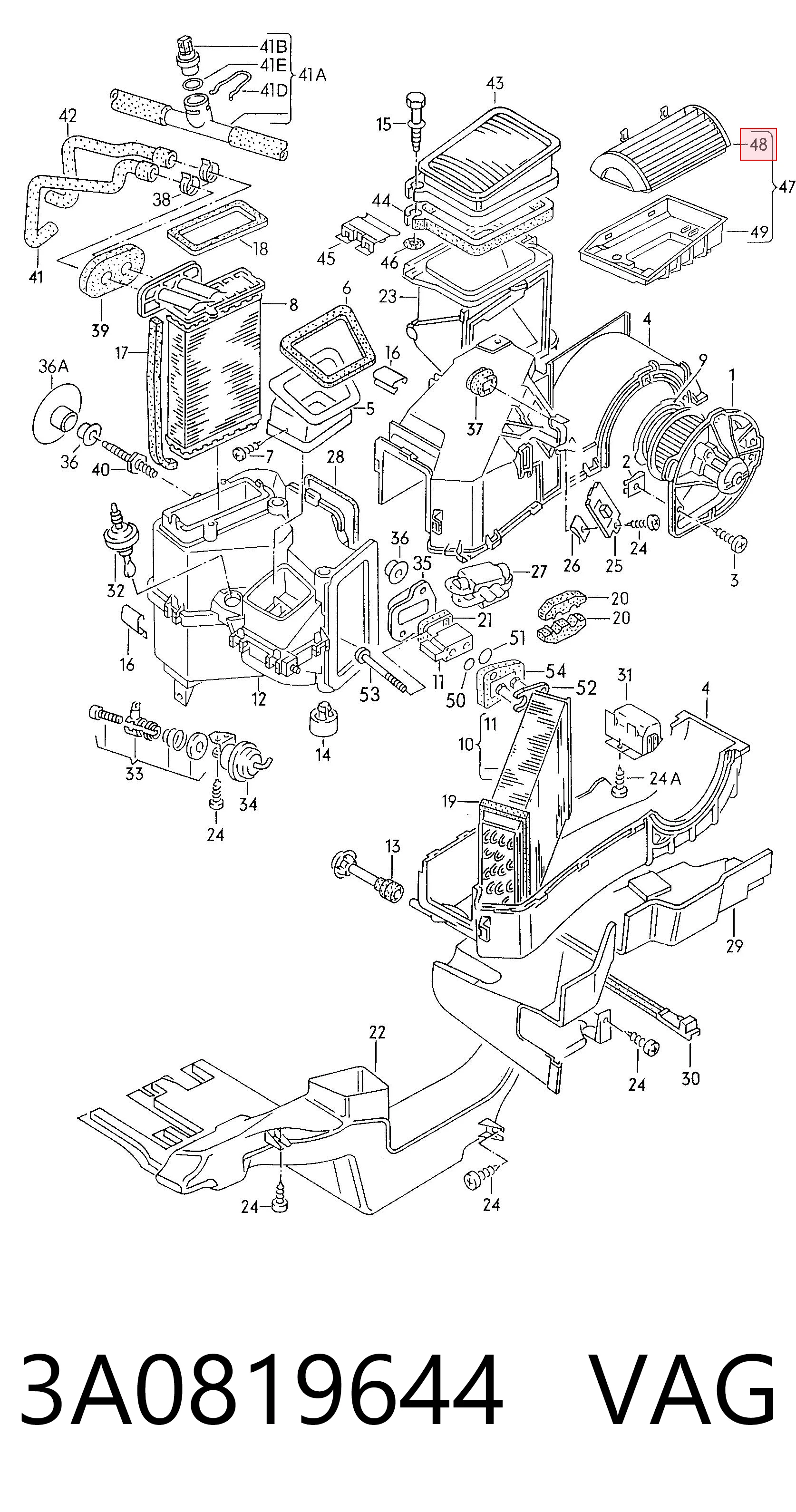 3A0819644 VAG Filtr kabiny