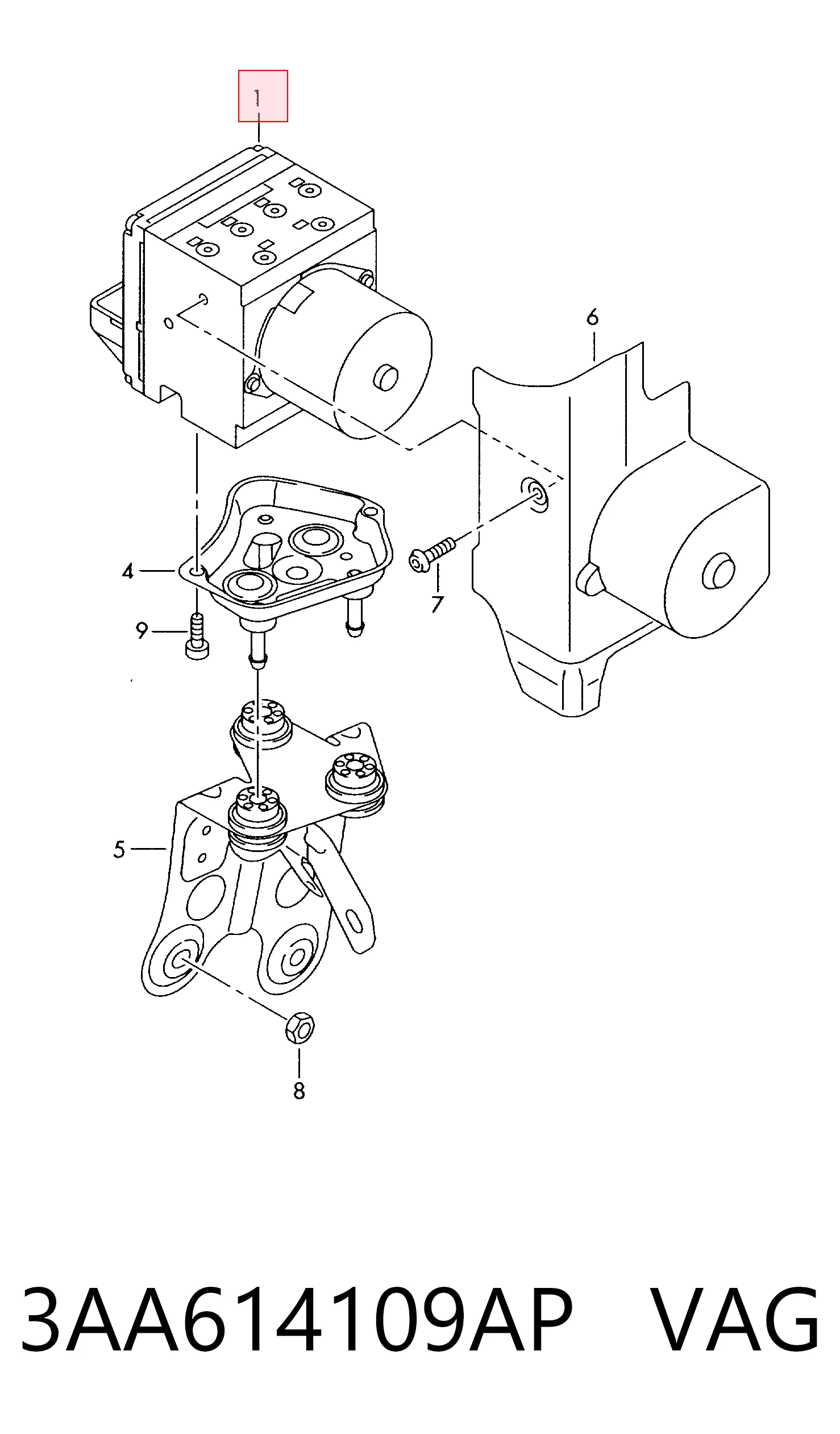 Sterownik ABS  hydrauliczny do Volkswagen Passat CC B7 358
