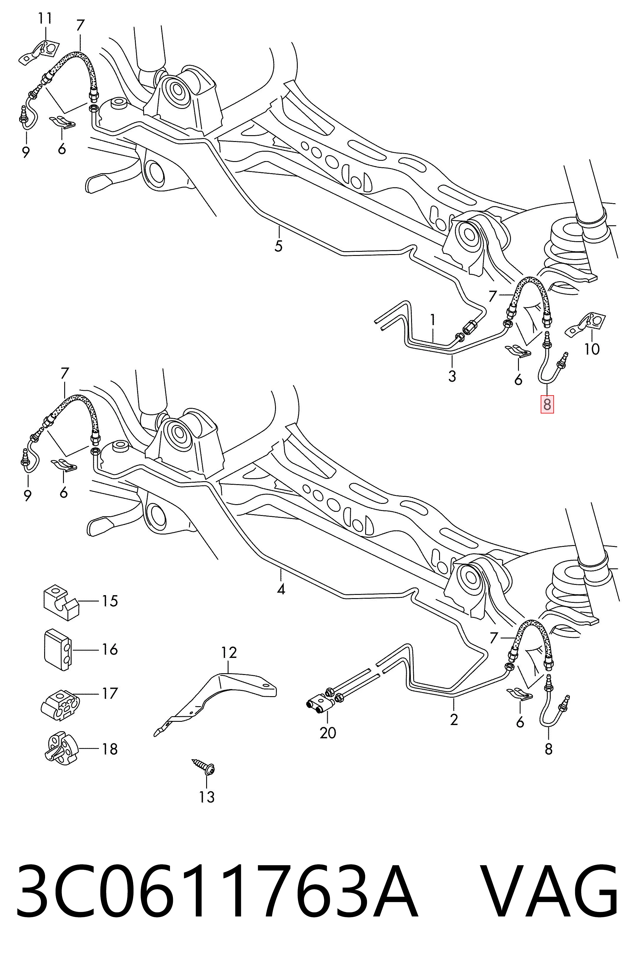 3C0611763A VAG