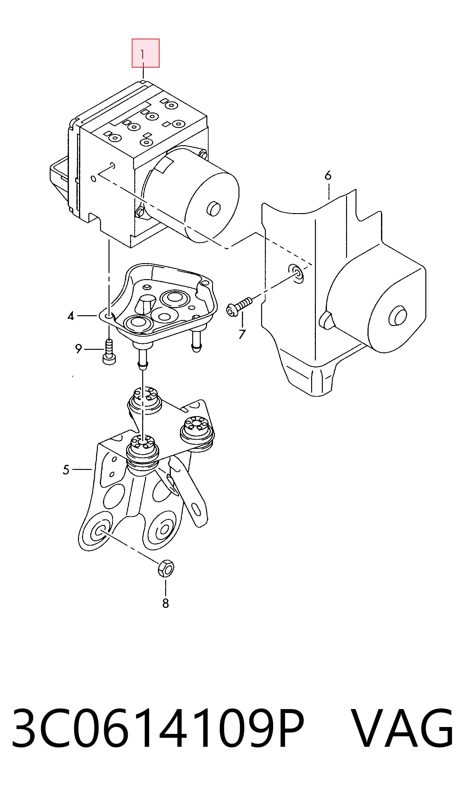 Sterownik ABS  hydrauliczny Volkswagen Passat B7 sedana (362) (2010 - 2016) cena, od 63,69 USD