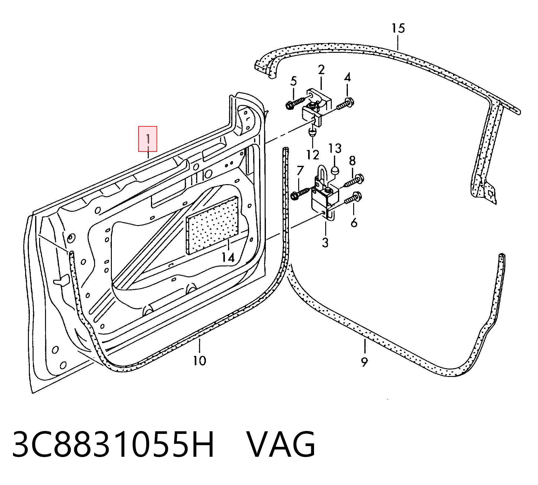 3C8831055H VAG