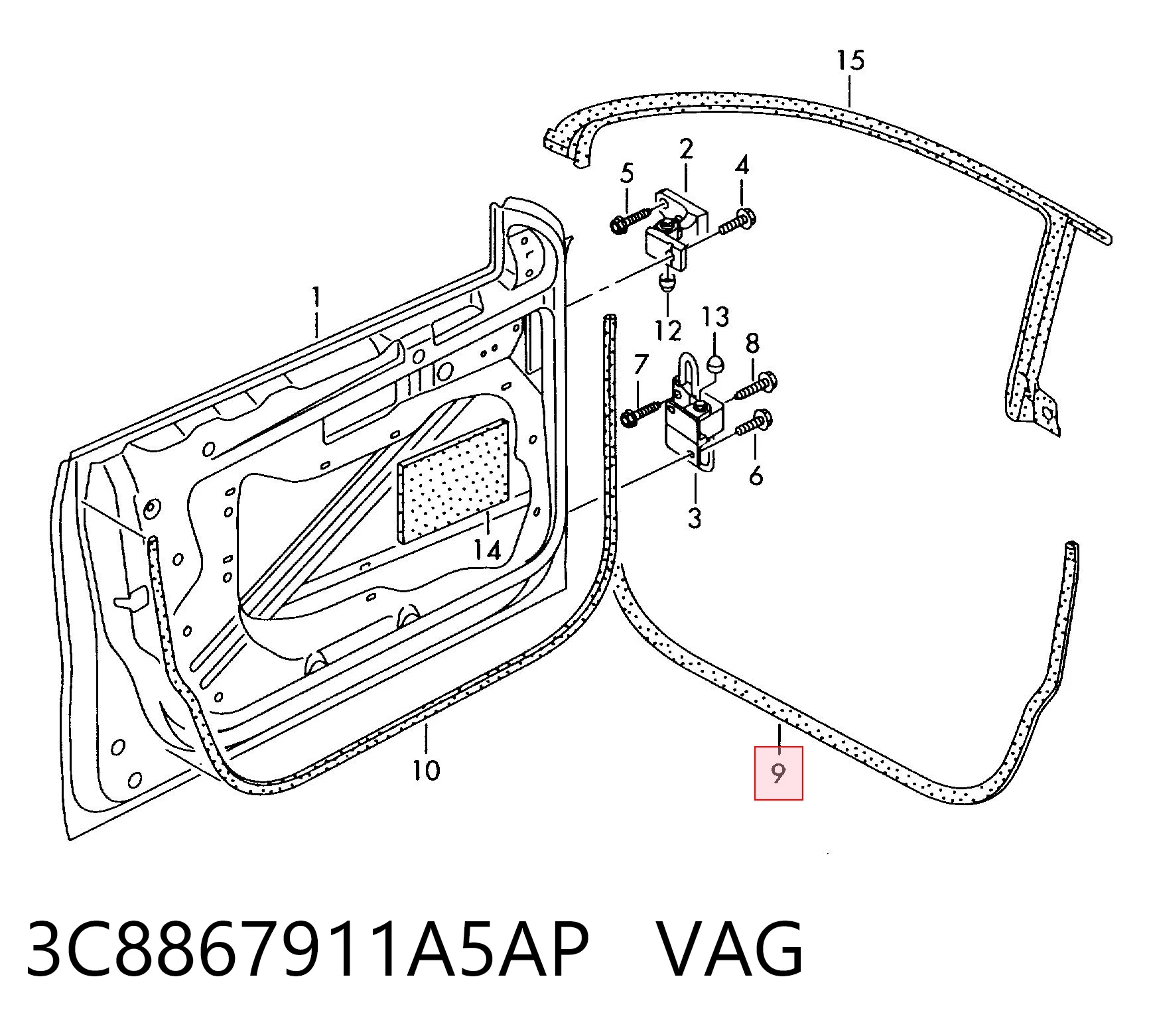3C8867911A5AP VAG
