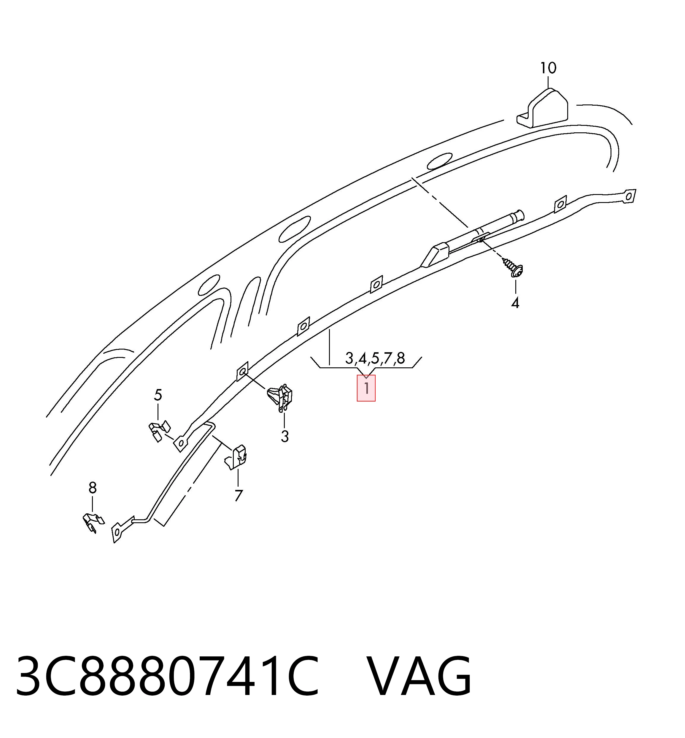 3C8880741C VAG