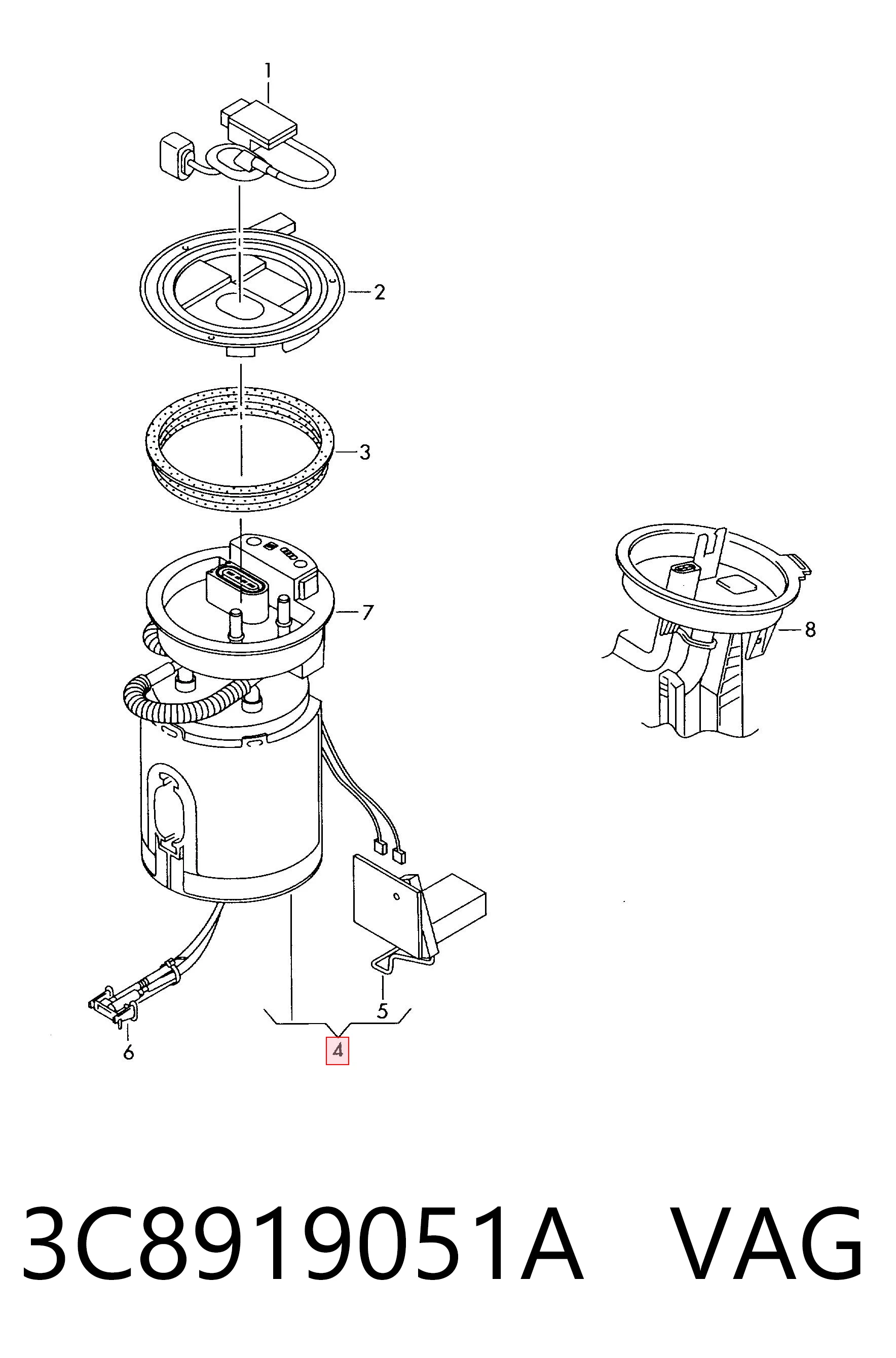 3C8919051A VAG