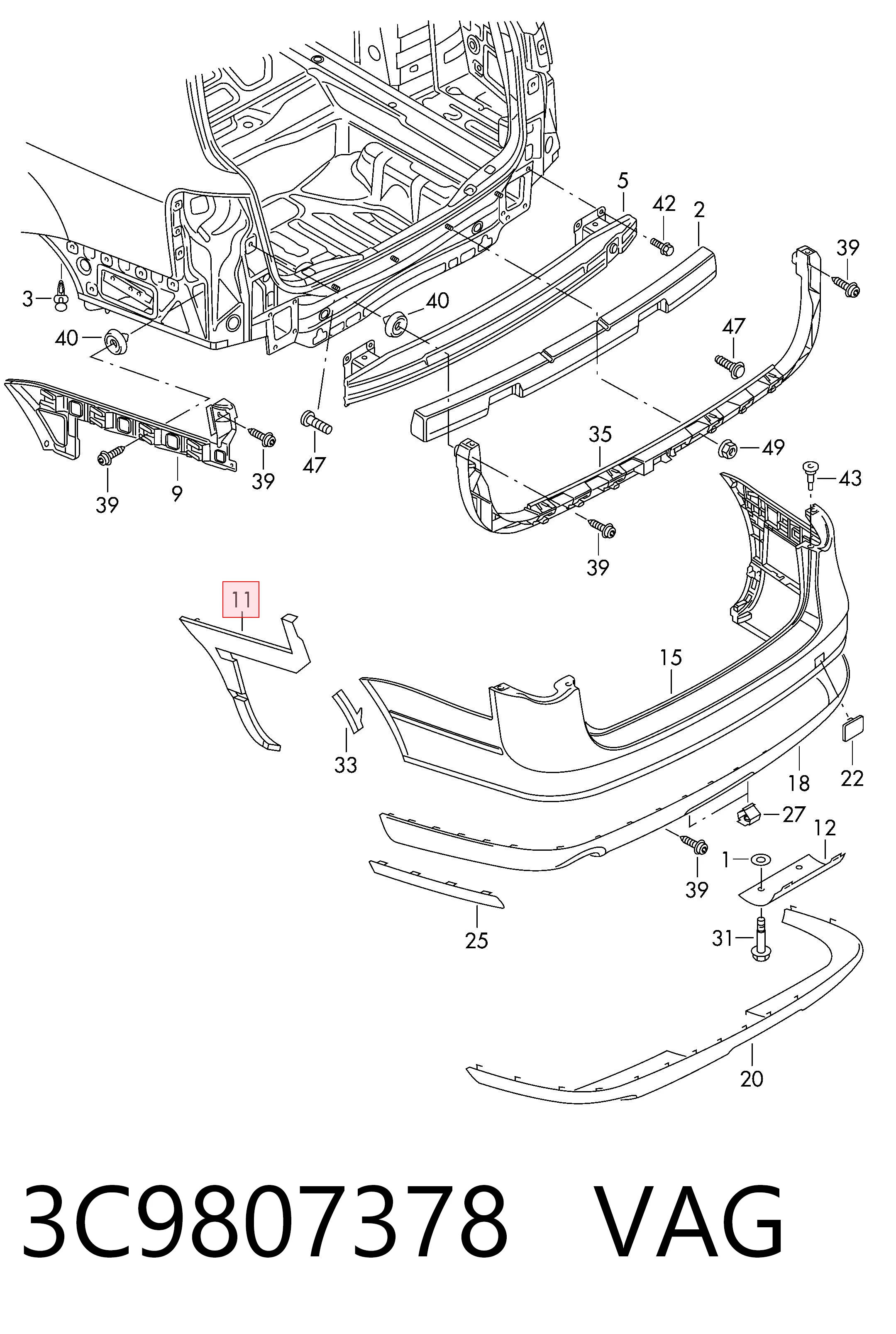 3C9807378 VAG