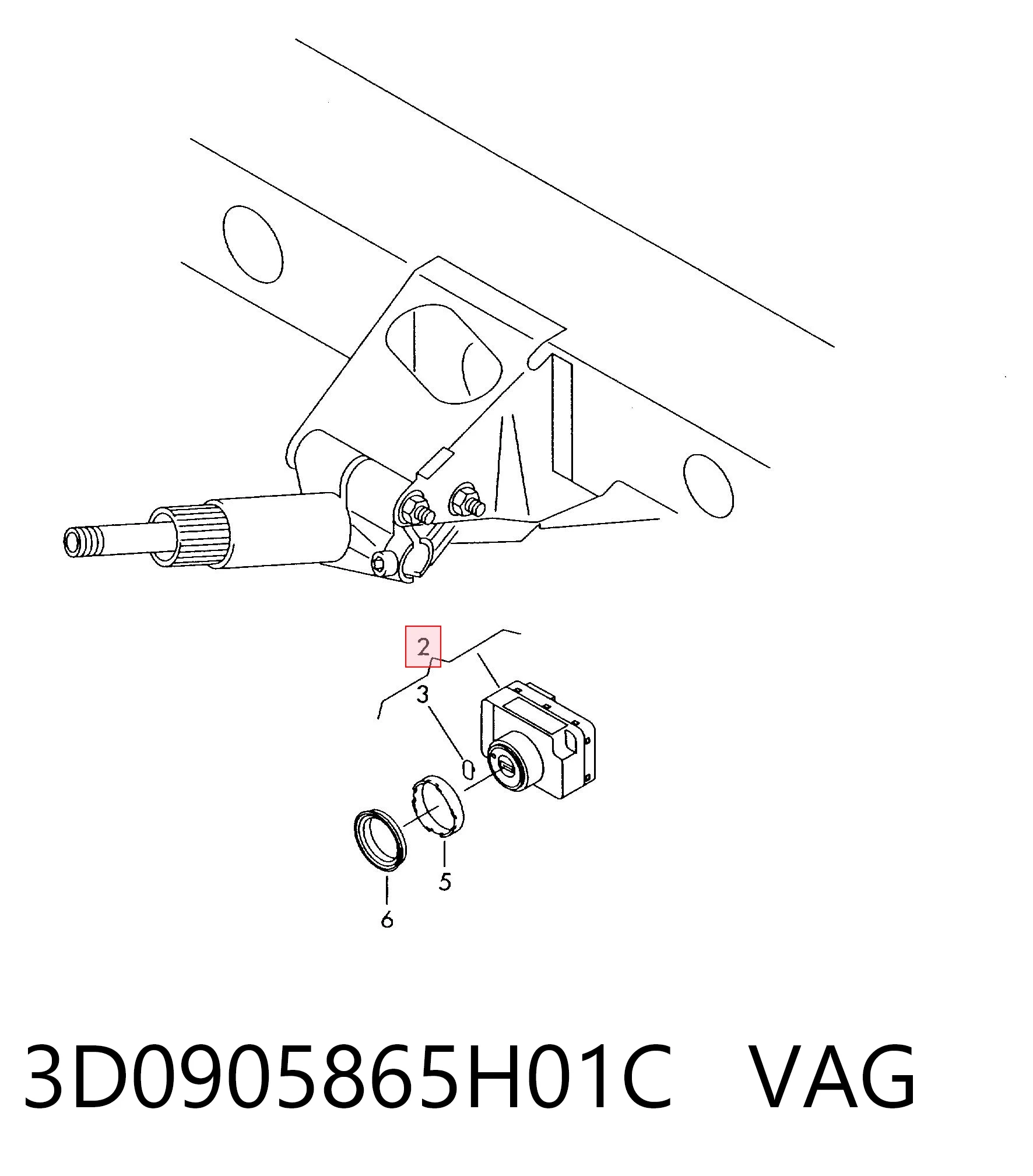 3D0905865H01C VAG Stacyjka zapłonowa
