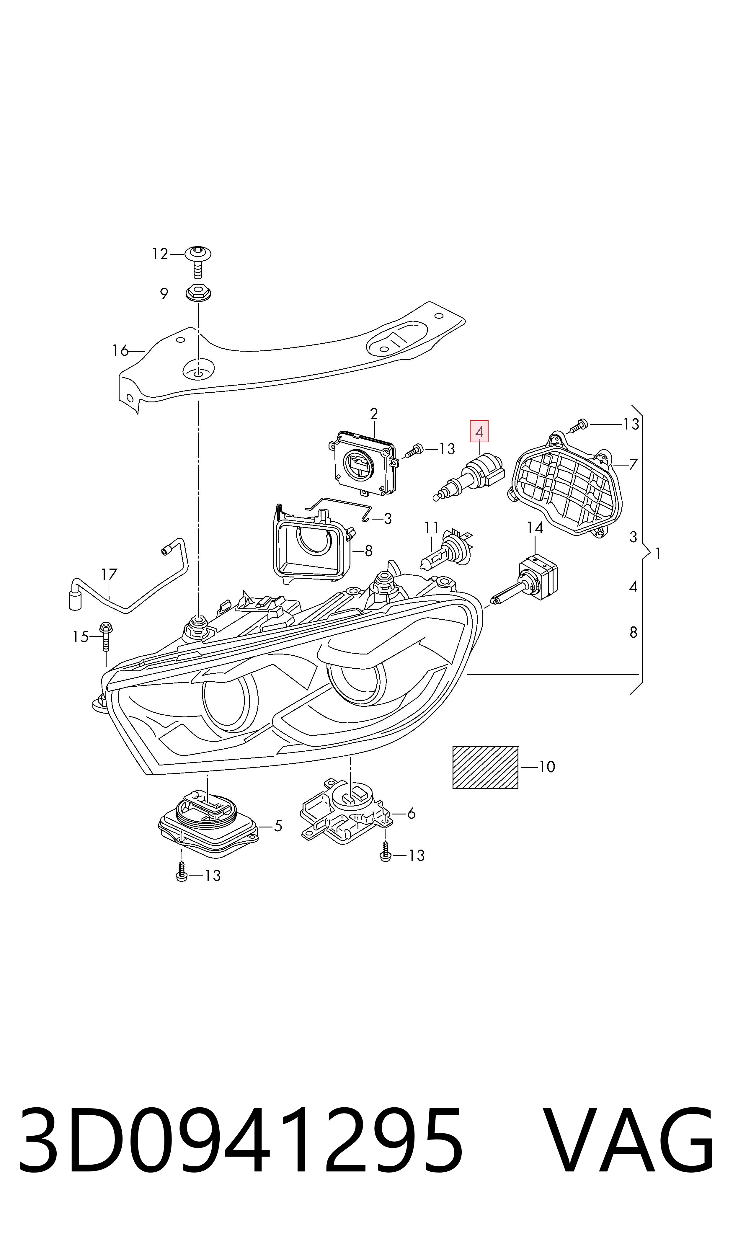 Korektor swiatel do Volkswagen Golf VIII CD1, DA1