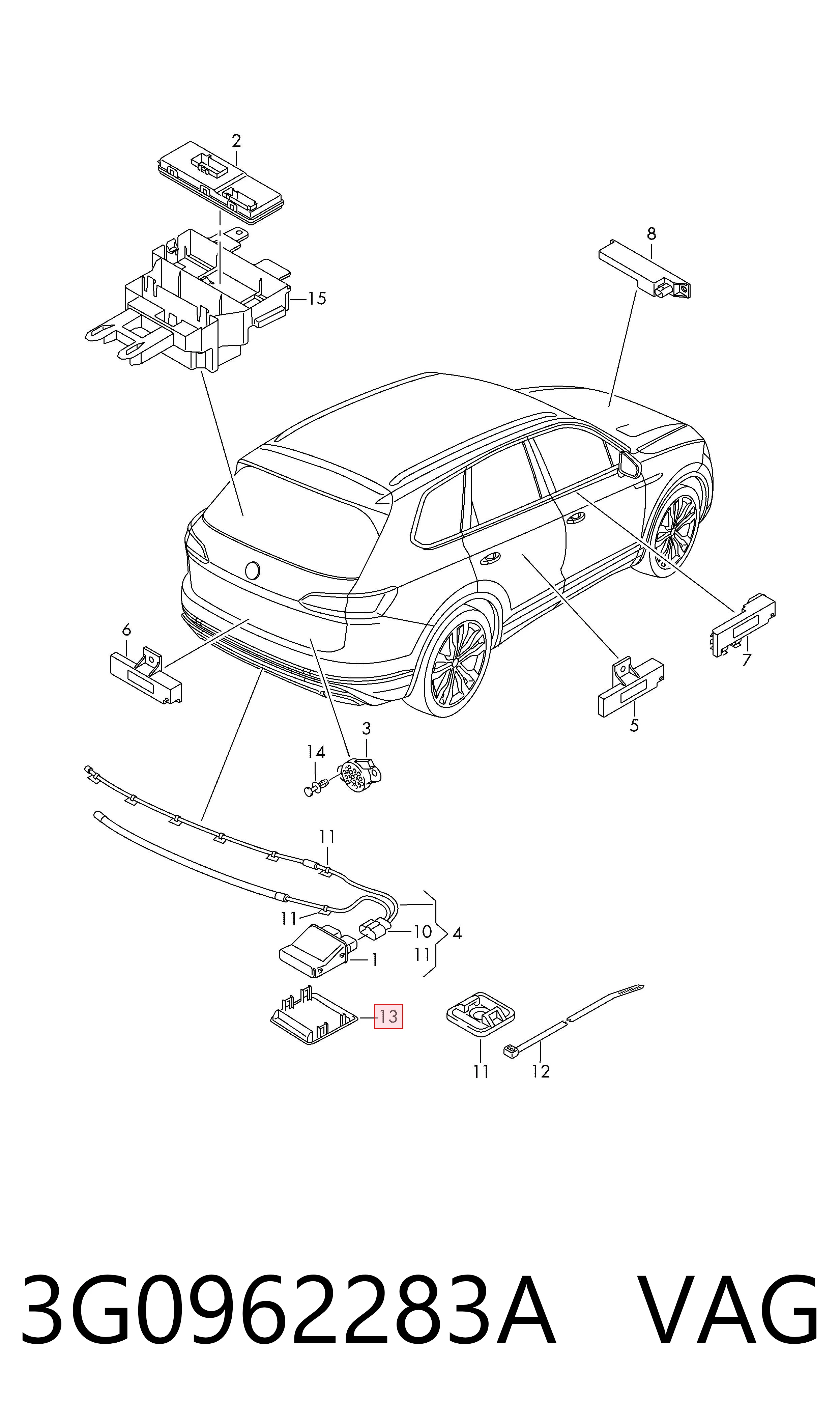 3G0962283A VAG Antena