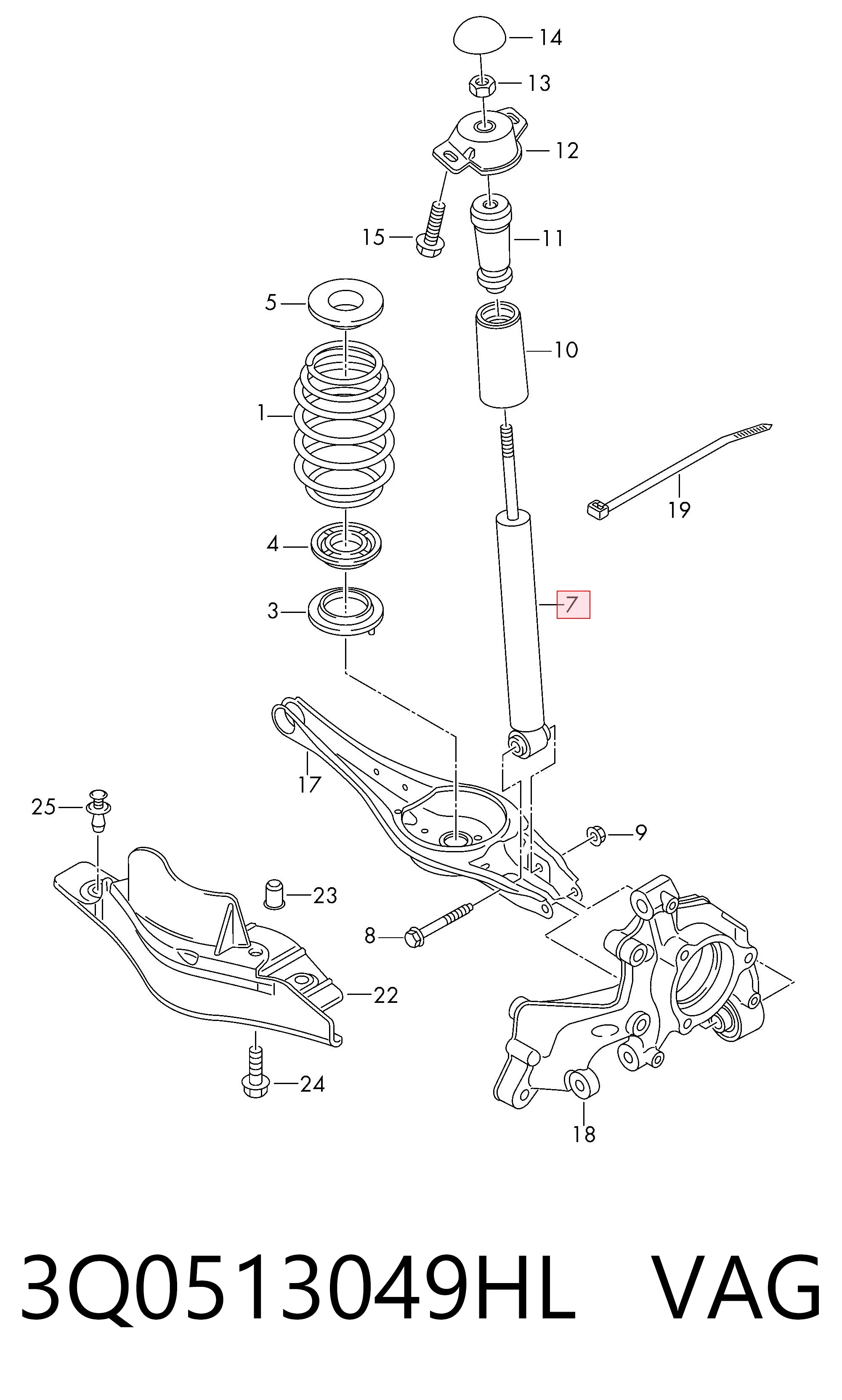 3Q0513049HL VAG