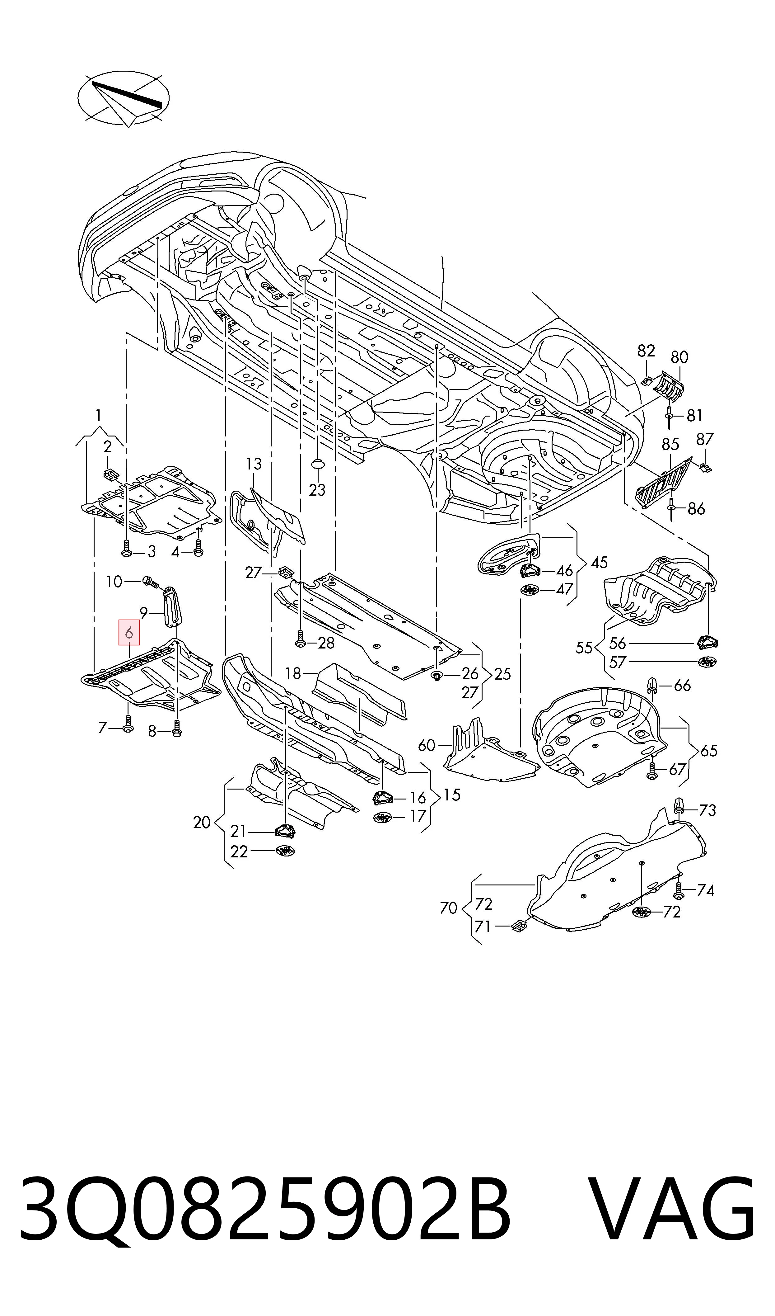 3Q0825902B VAG
