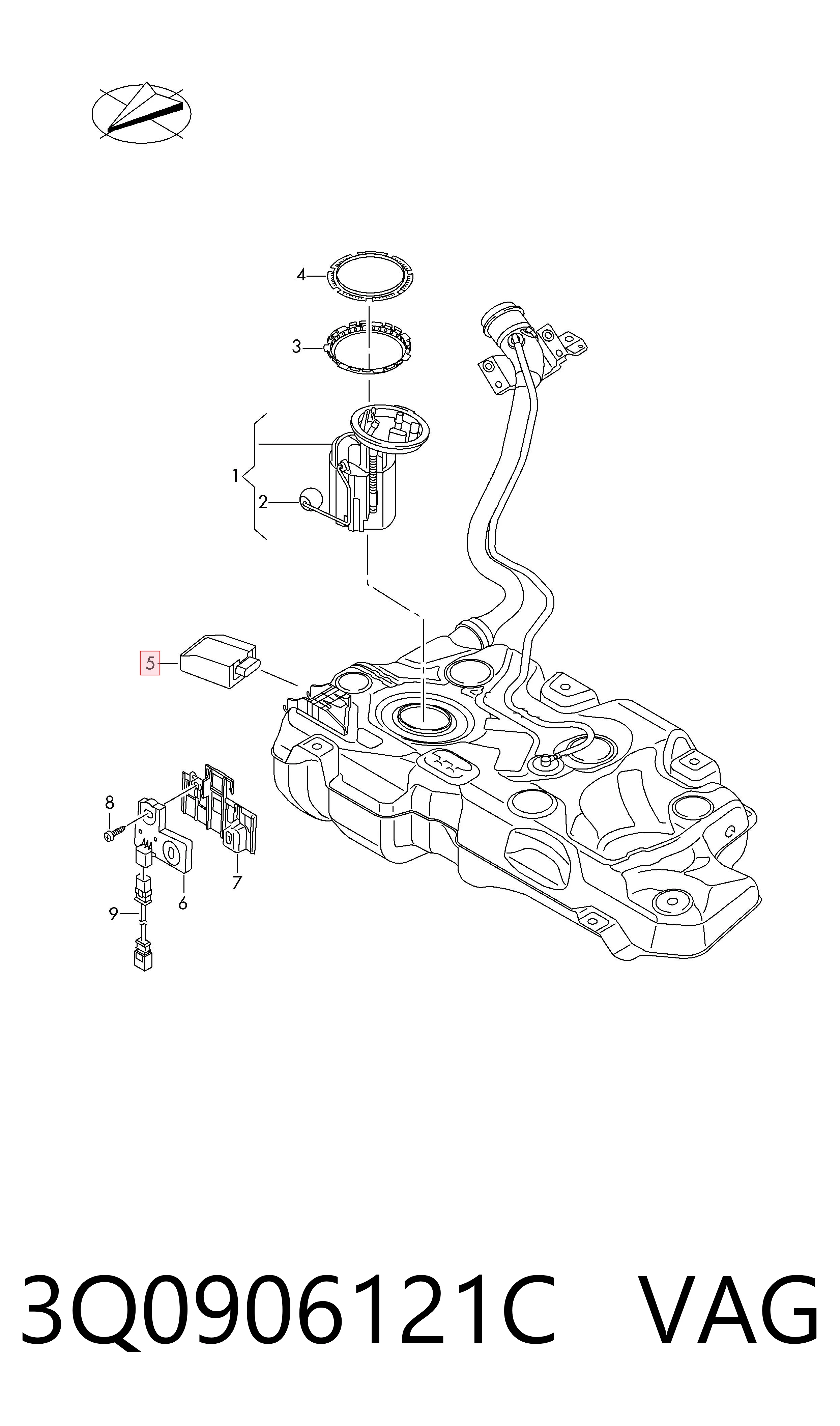 3Q0906121C VAG 