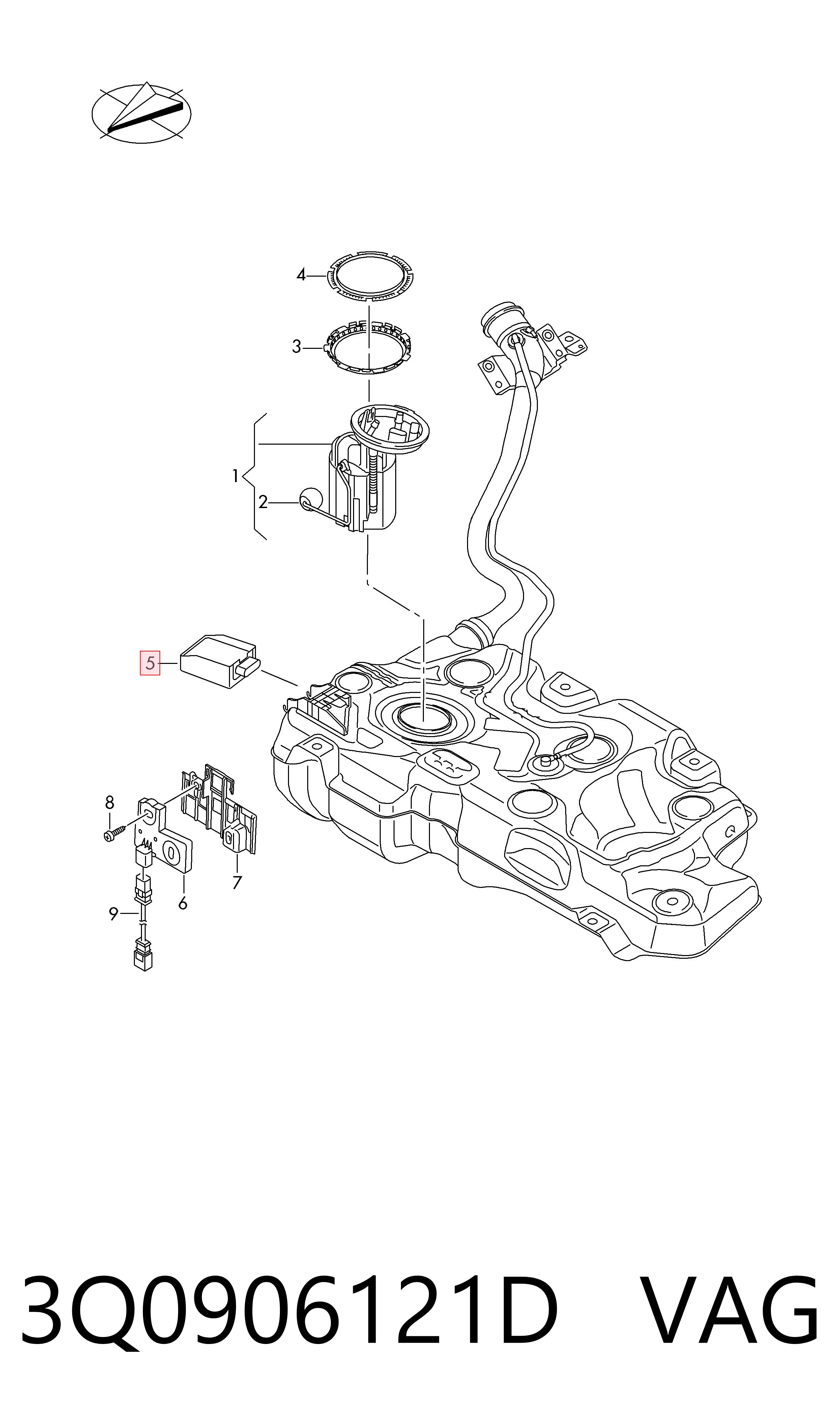 3Q0906121D VAG 