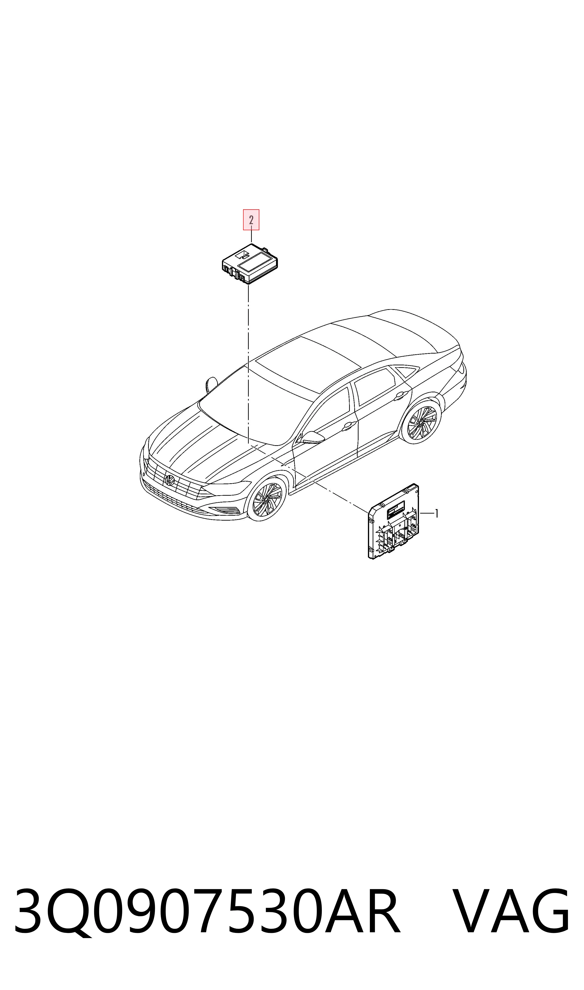 3Q0907530AR VAG Moduł "Interfejs diagnostyczny"