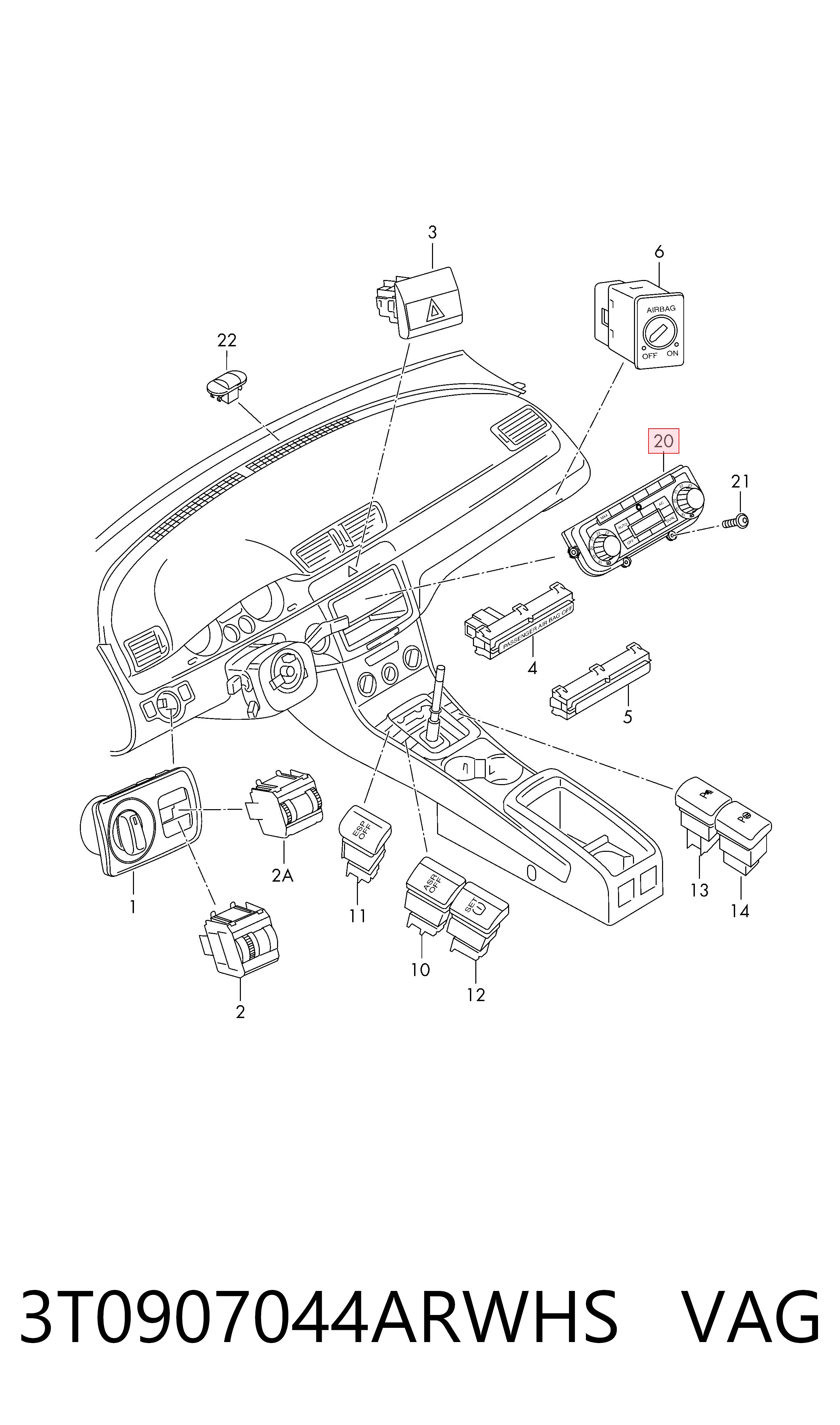 Sterownik trybów ogrzewania/klimatyzacji Skoda Yeti SUV (5L) (2009 - 2017) cena, od 78,35 USD