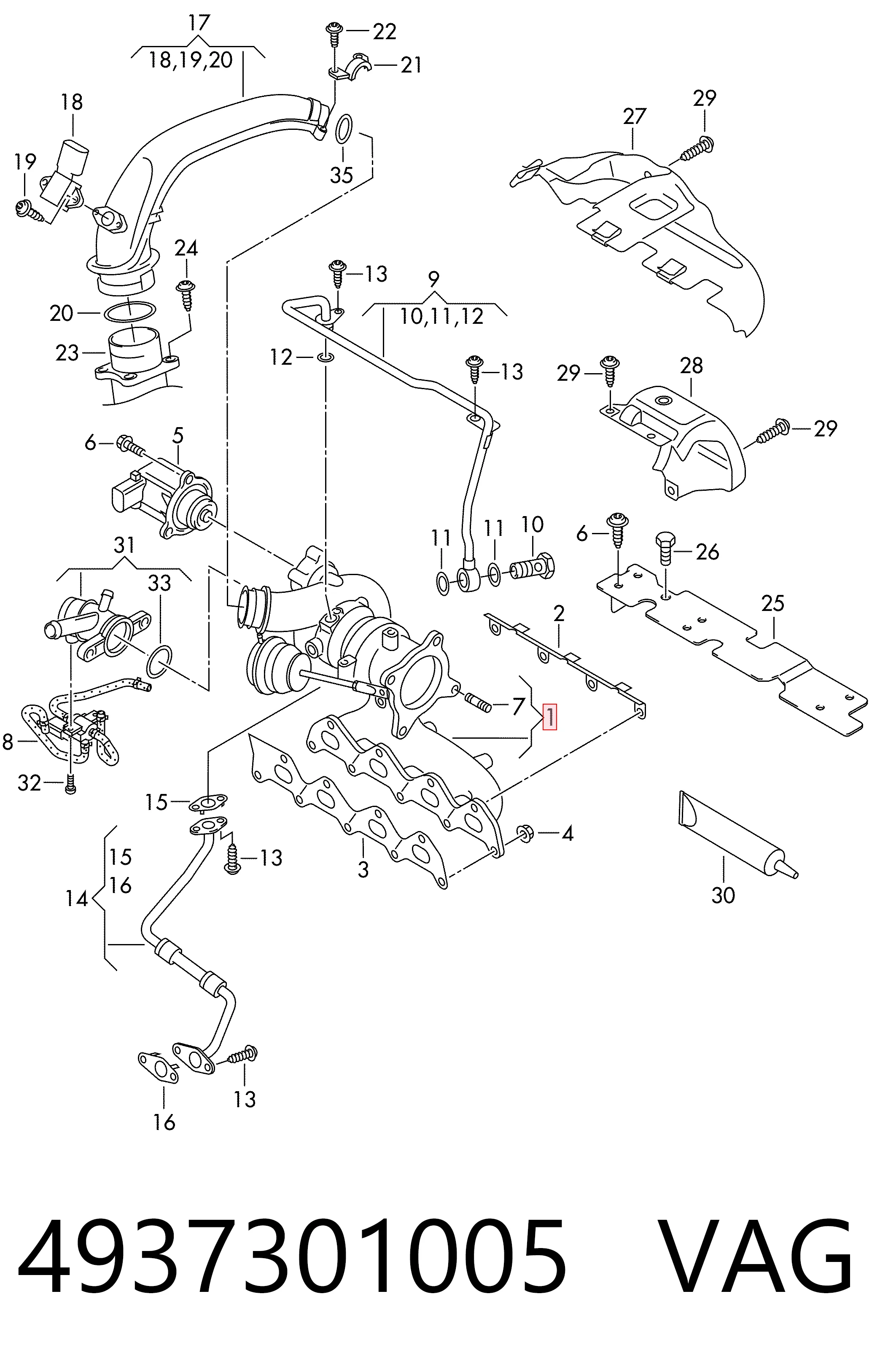 4937301005 VAG Turbina
