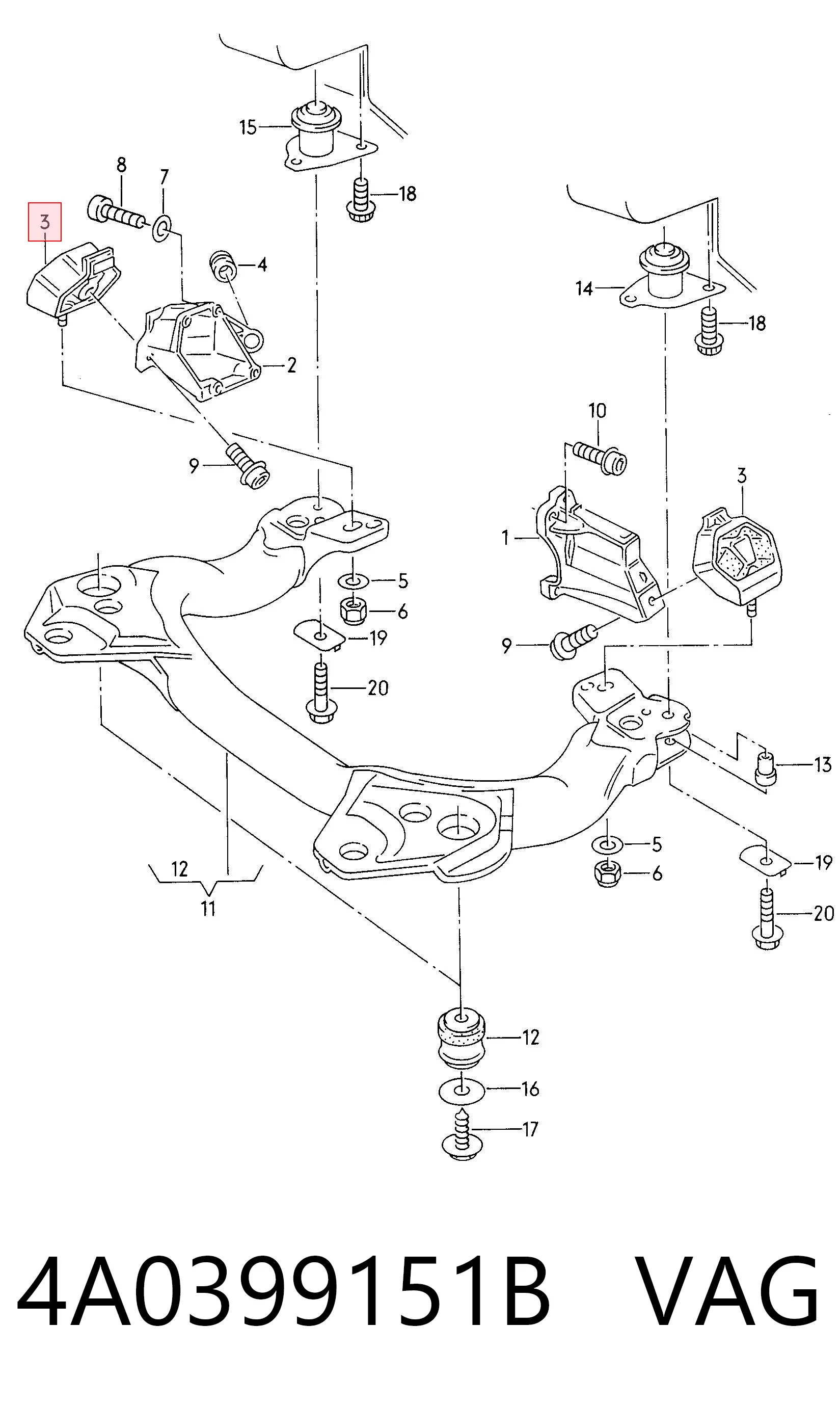4A0399151B VAG