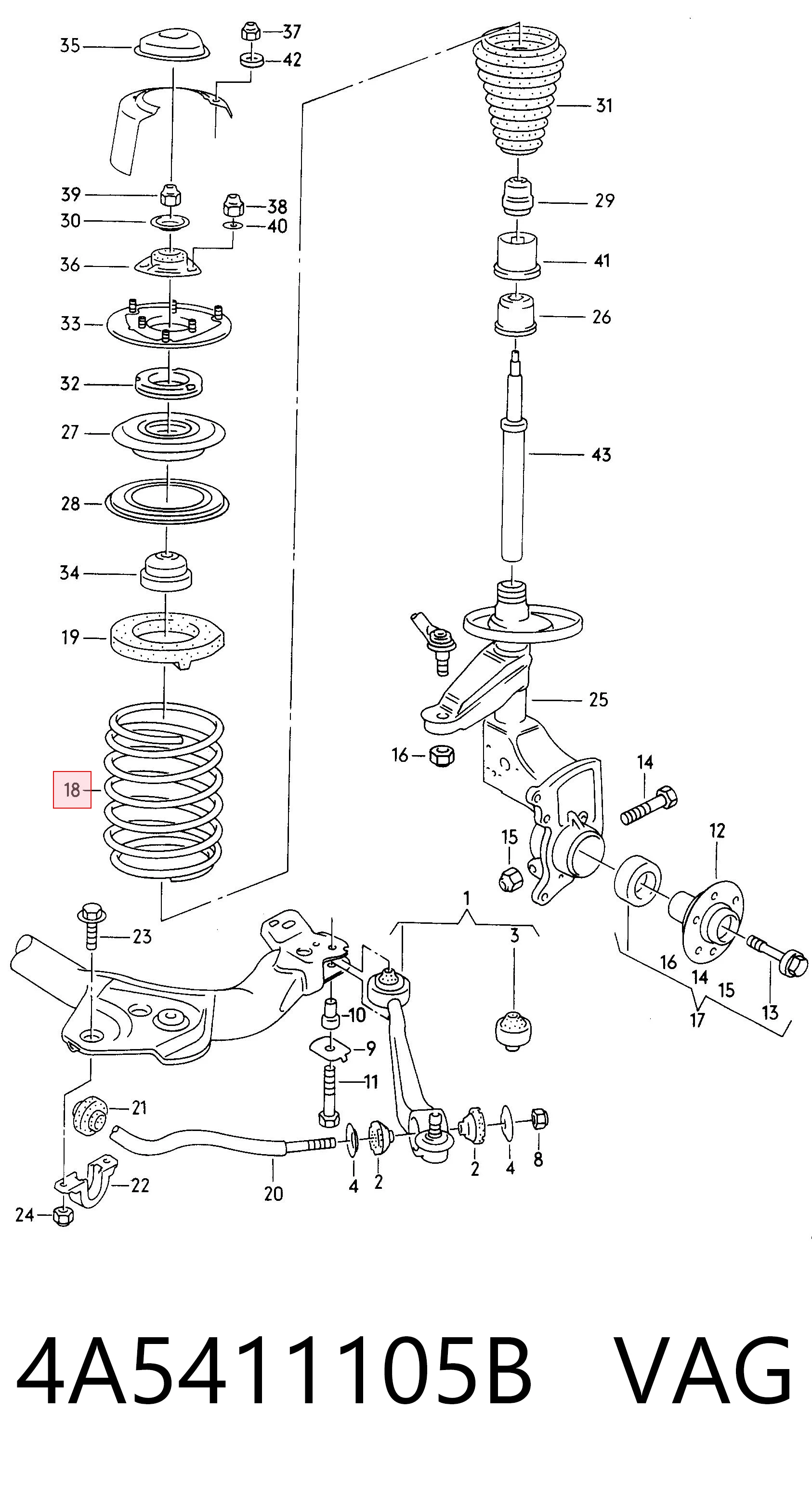 4A5411105B VAG