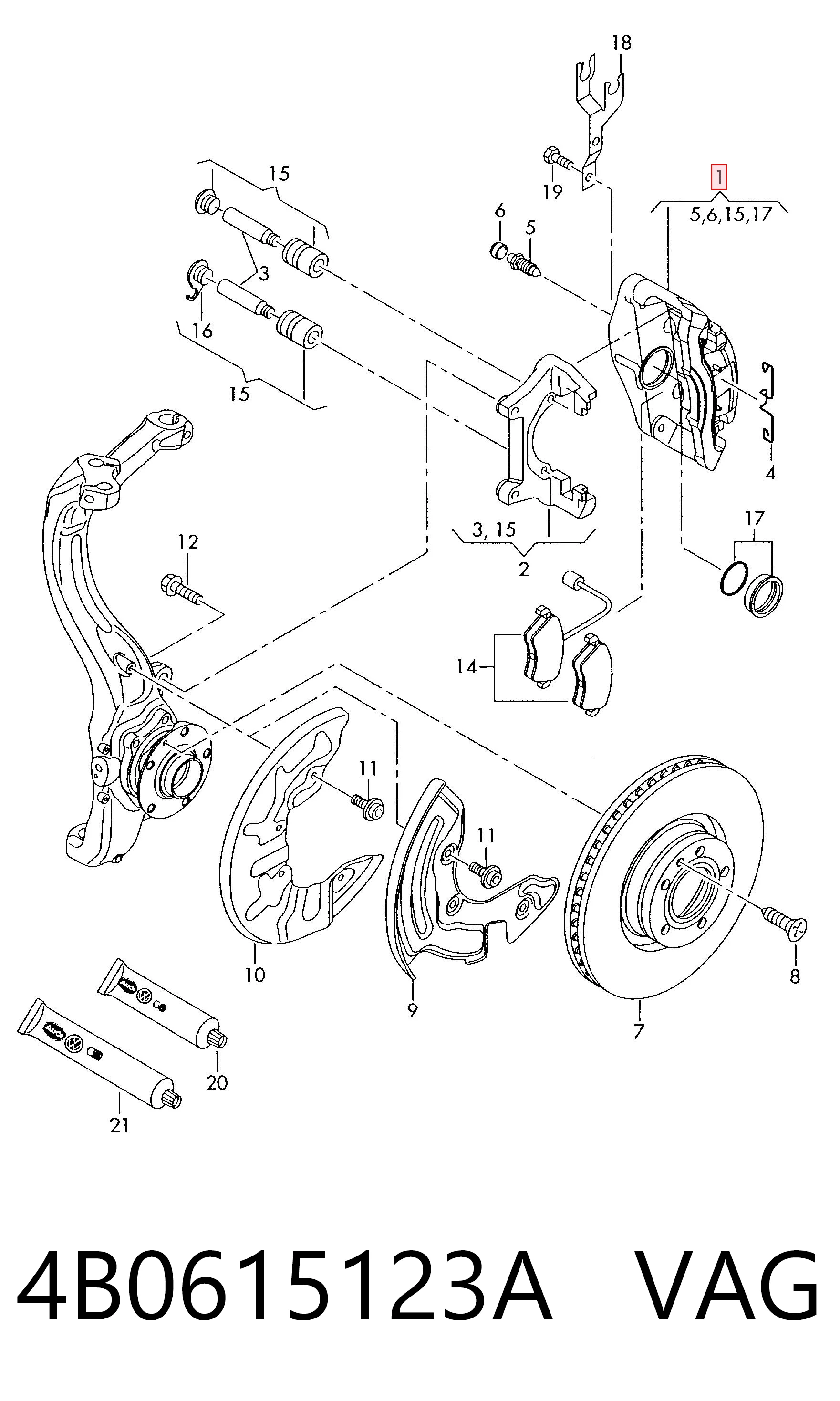 4B0615123A VAG