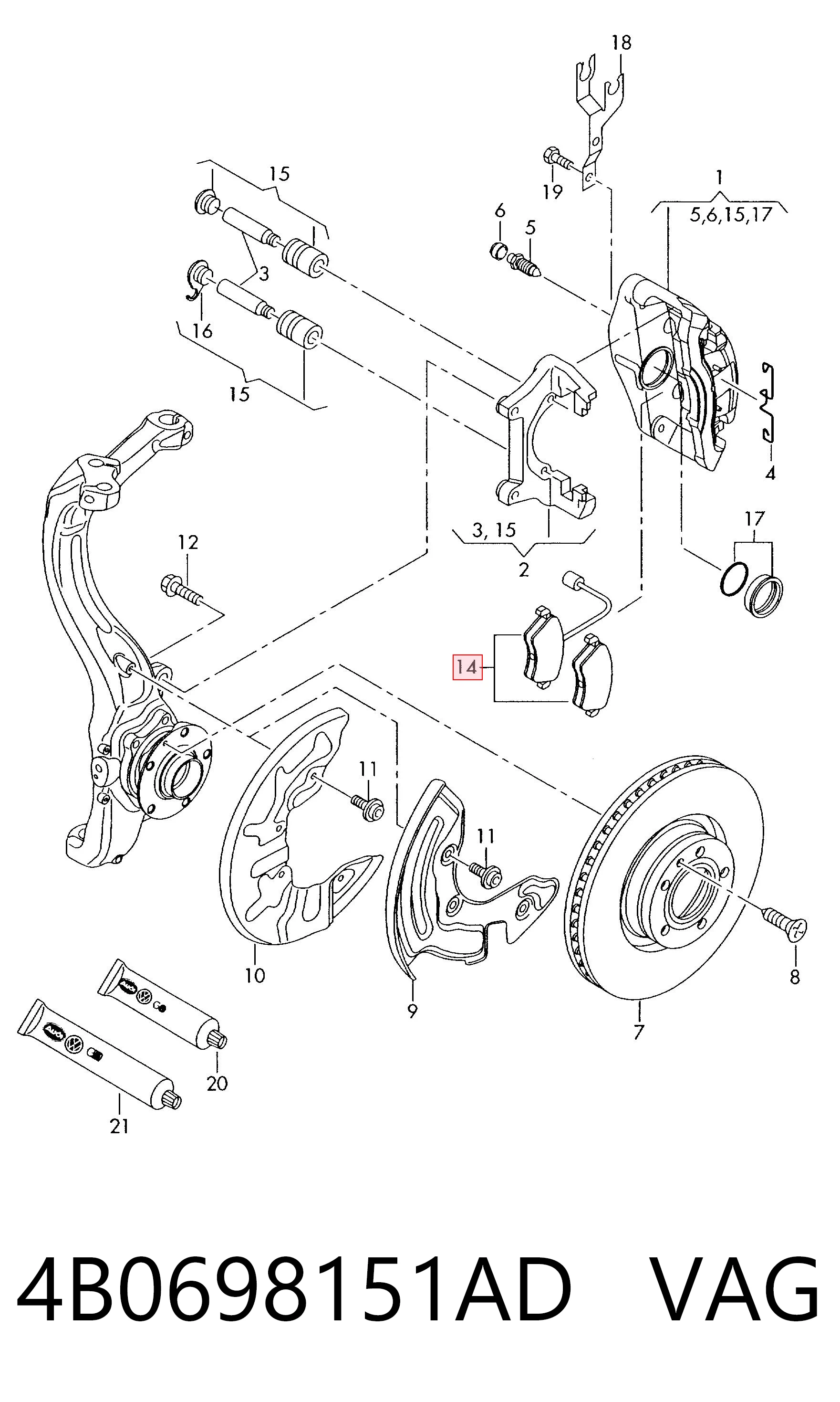 4B0698151AD VAG