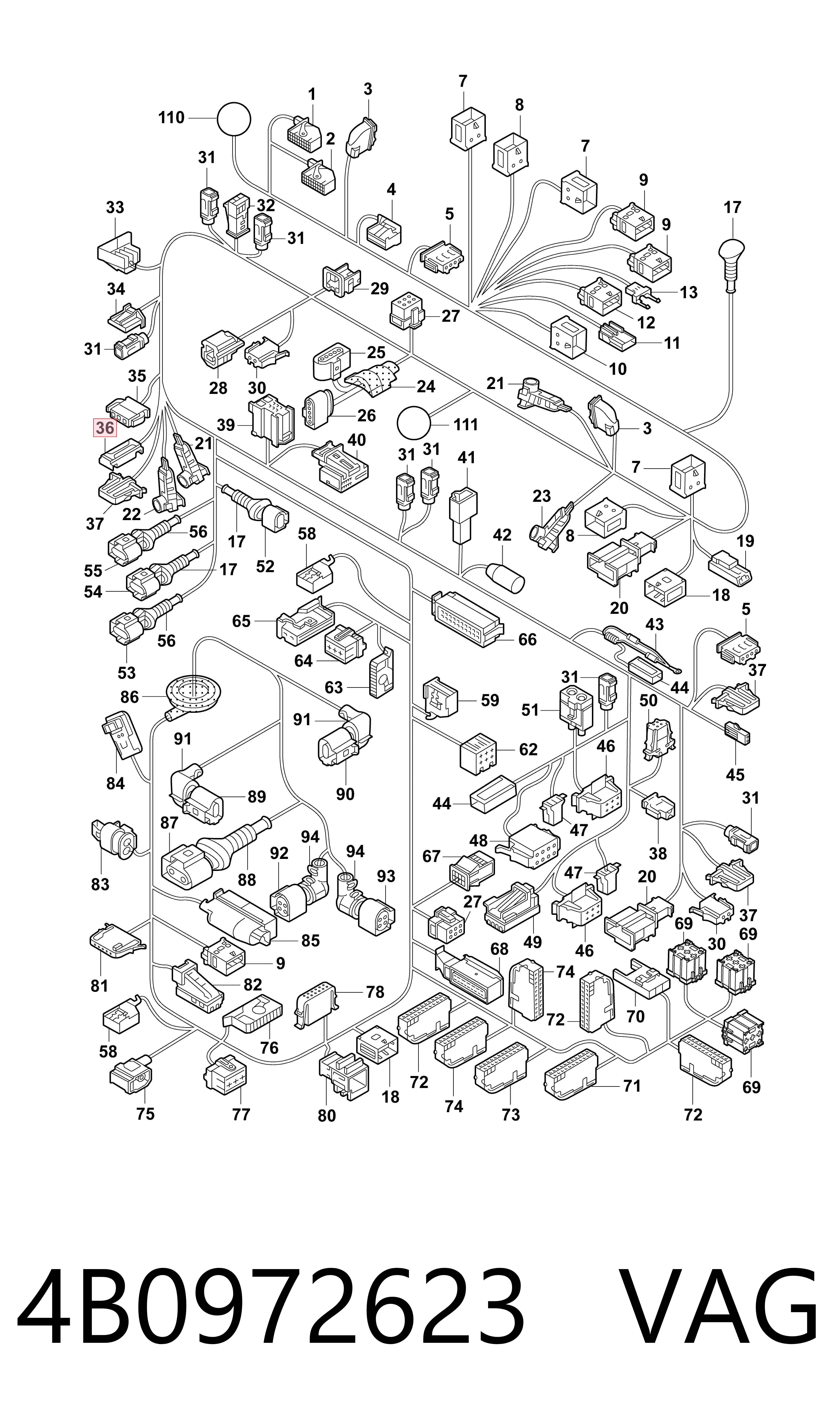  VAG 4B0972623 cena, od 11,12 USD