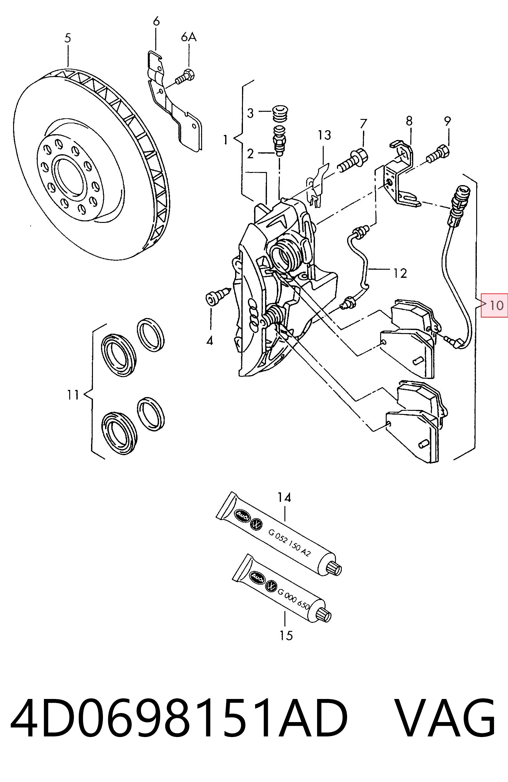 4D0698151AD VAG
