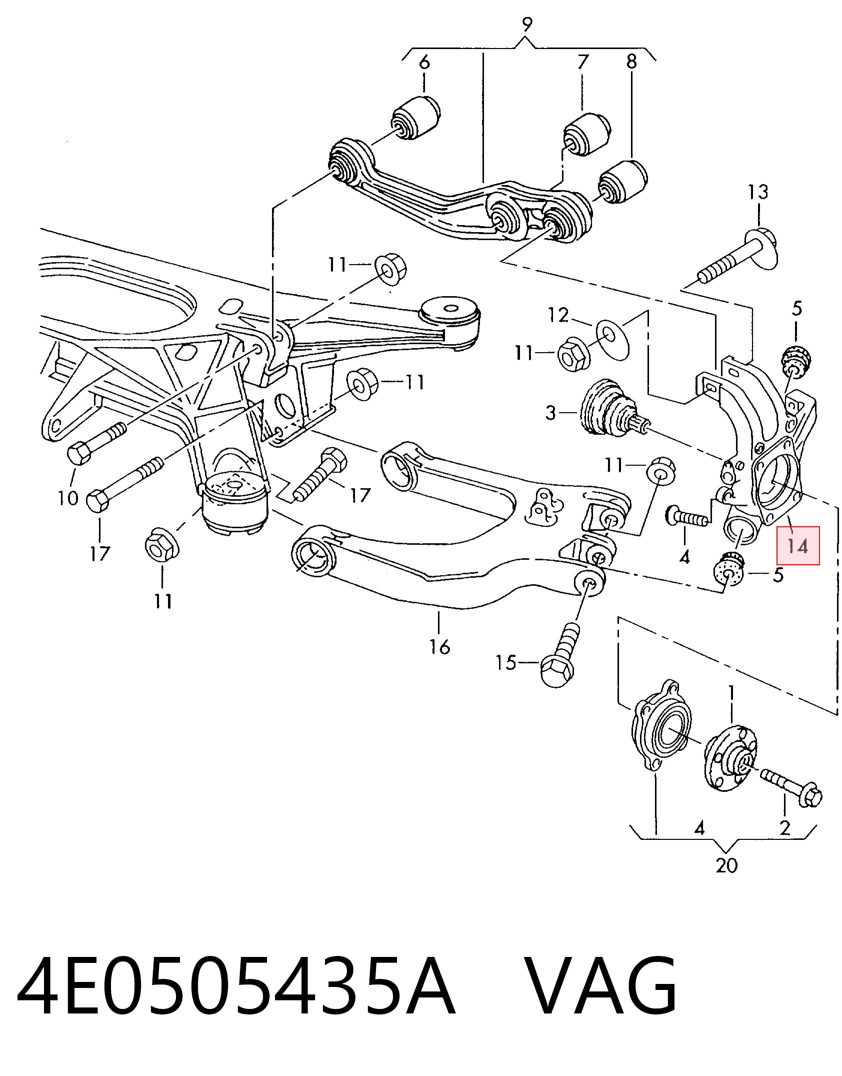 4E0505435A VAG