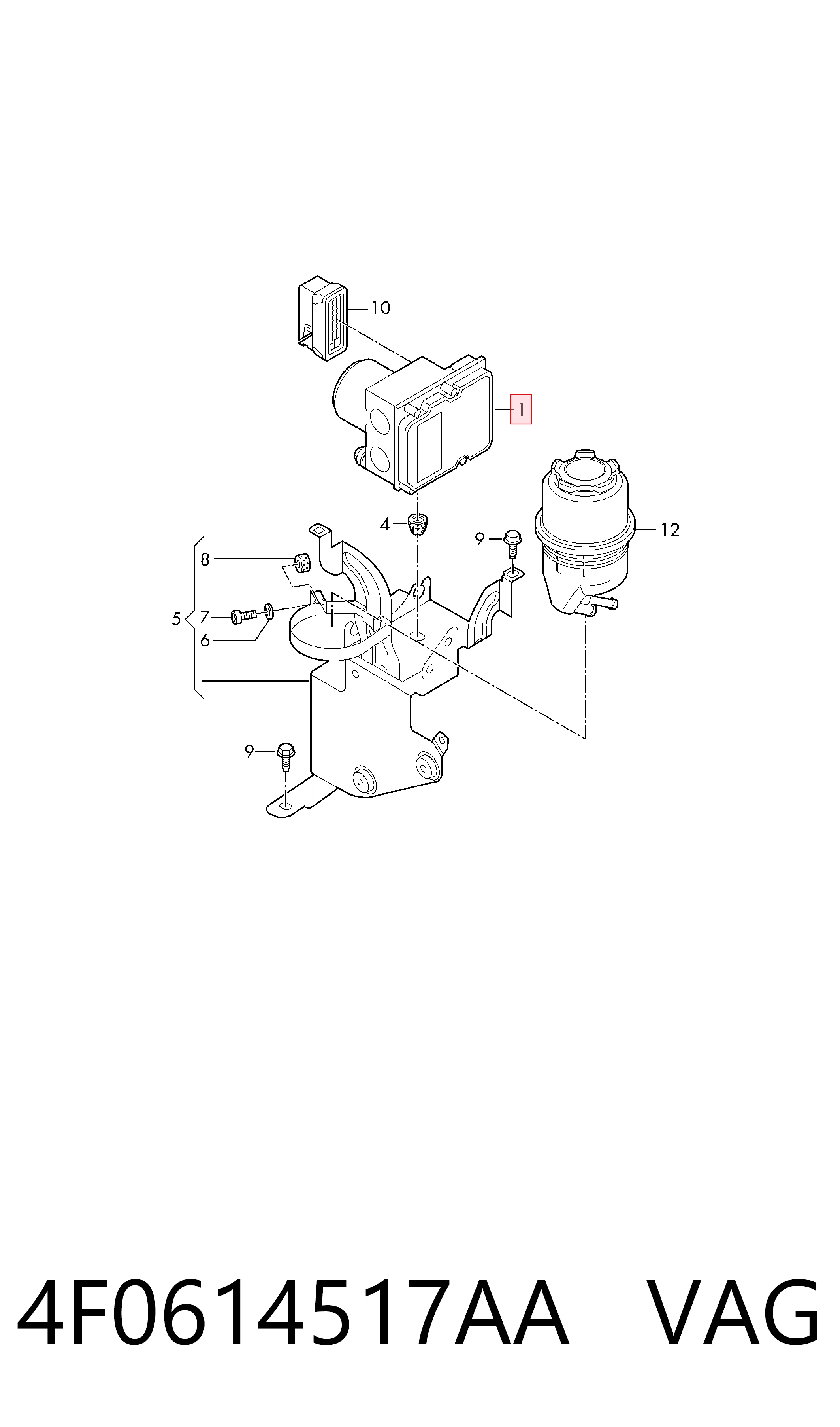 Sterownik ABS  hydrauliczny Audi A6 C6 sedana (4F2) (2004 - 2011) cena, od 219,94 USD