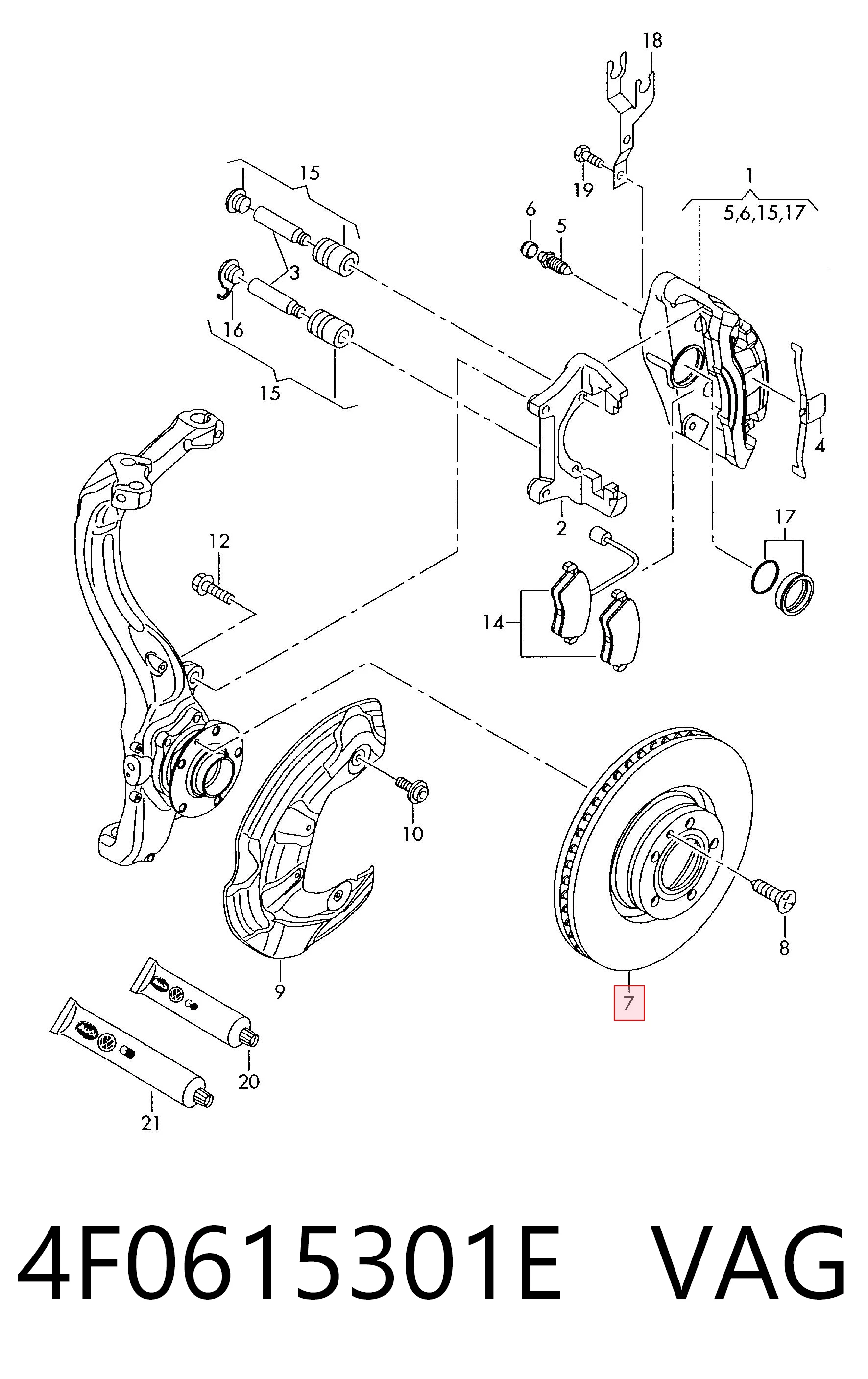 4F0615301E VAG