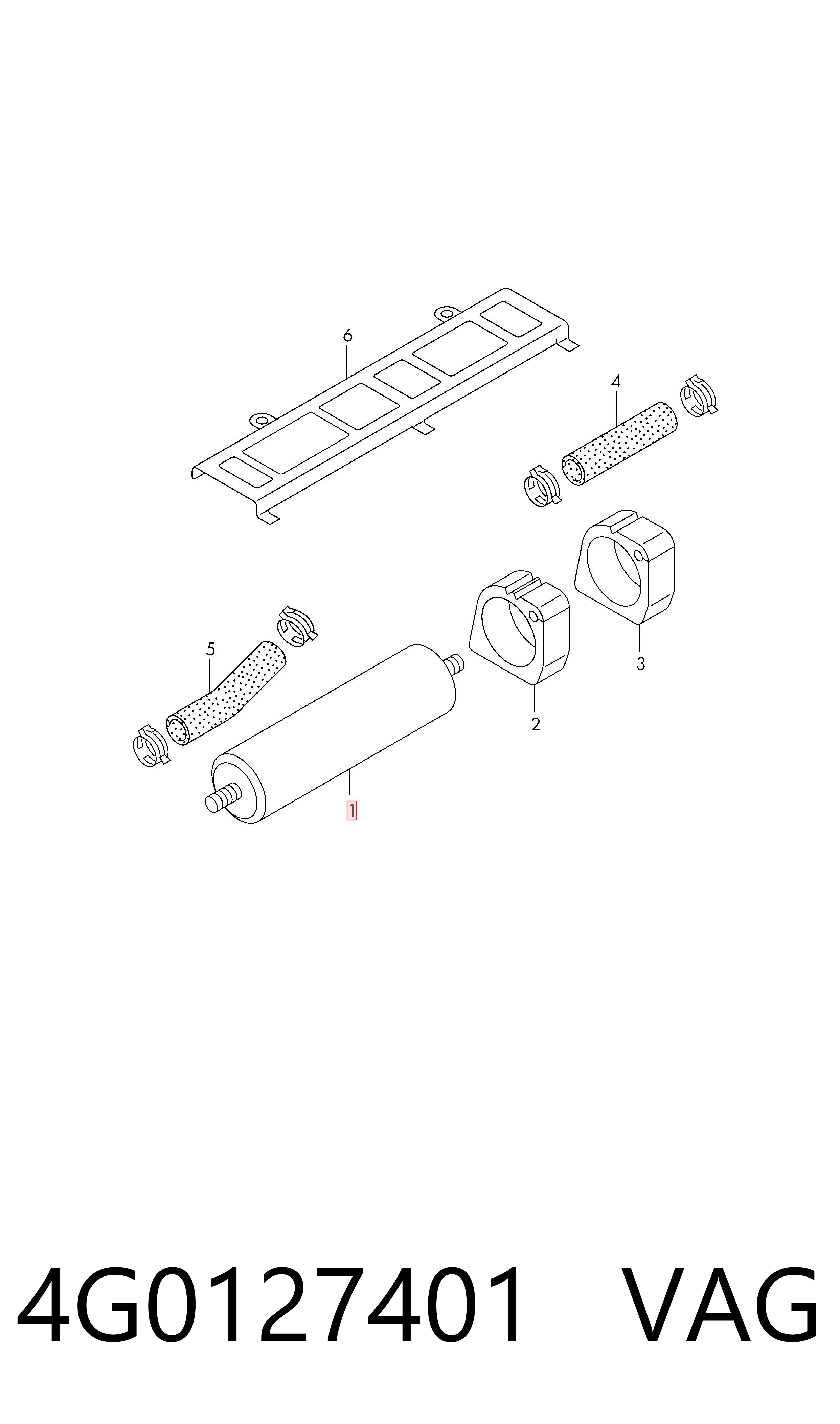 Filtr paliwa VAG 4G0127401 cena, od 27,69 USD