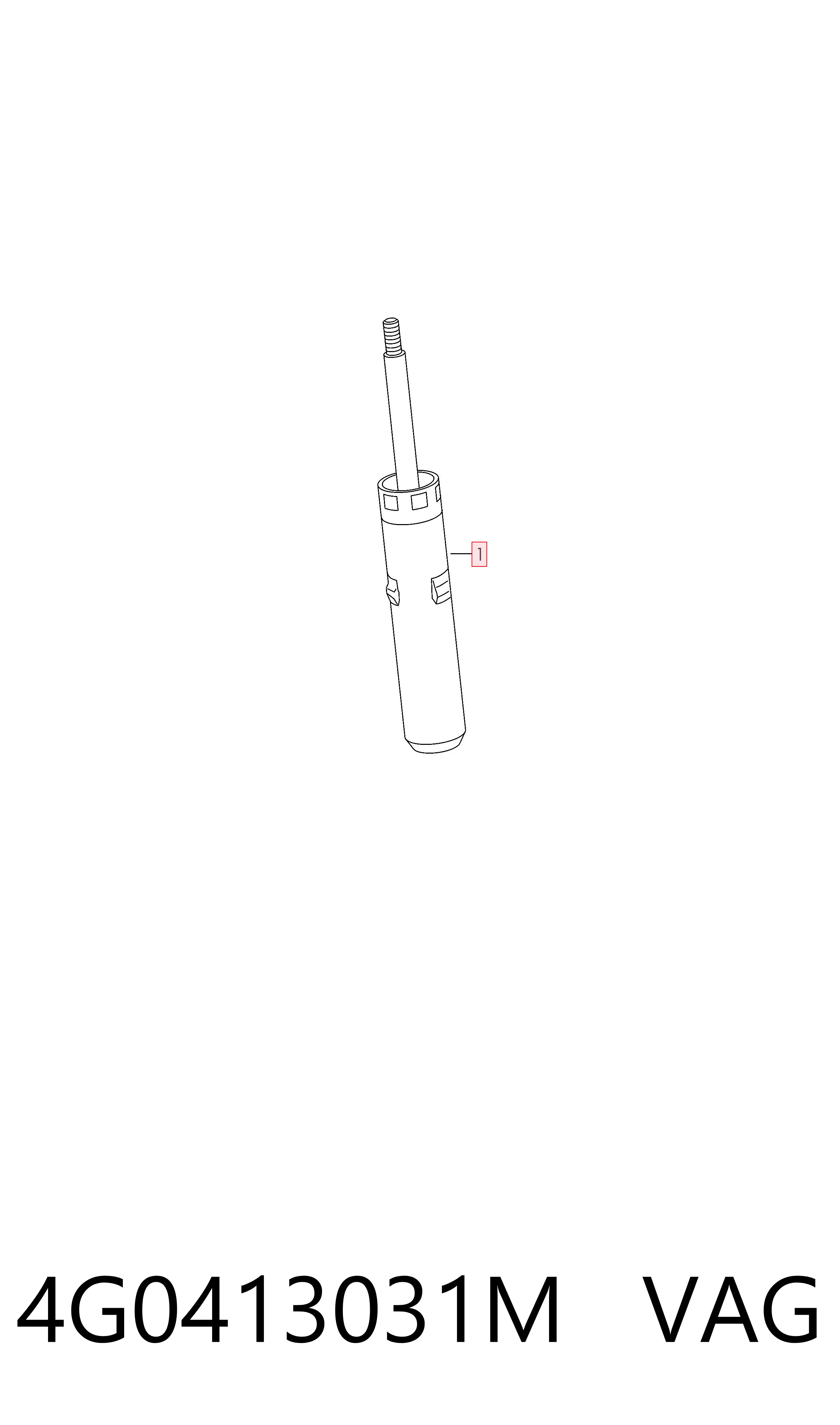 4G0413031M VAG Amortyzator przedni