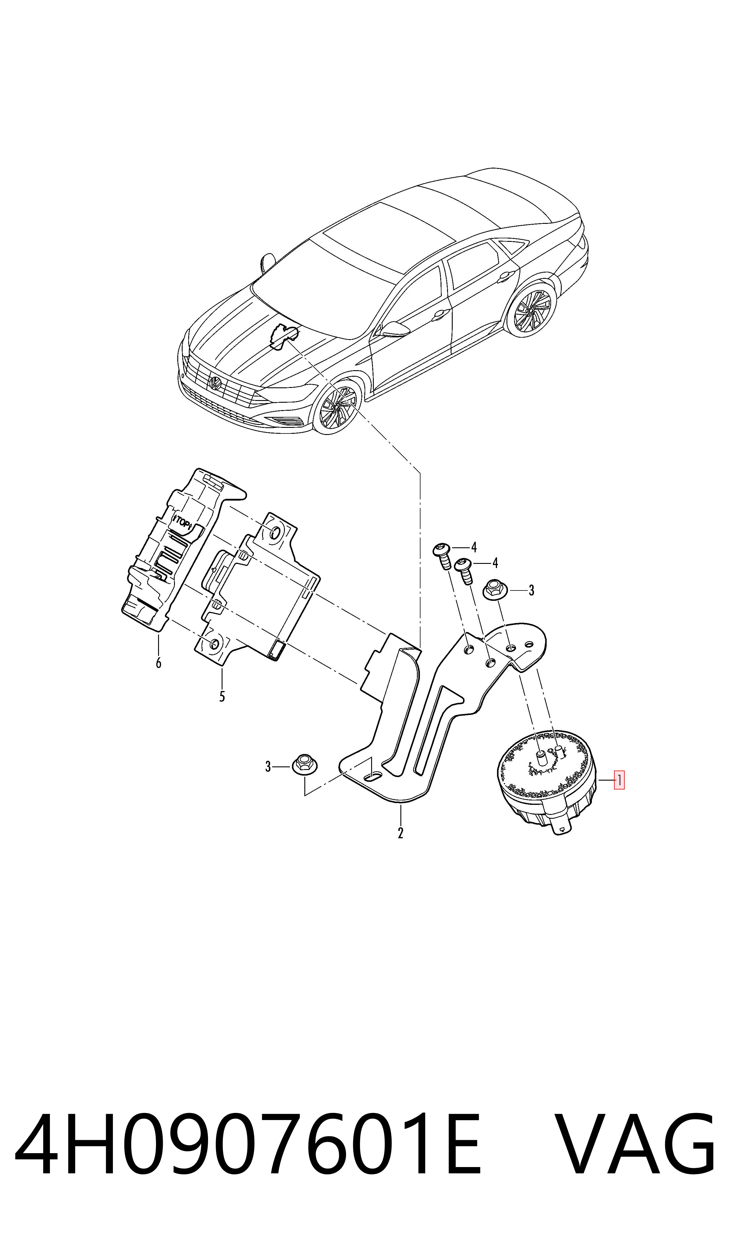 4H0907601E VAG Symposer