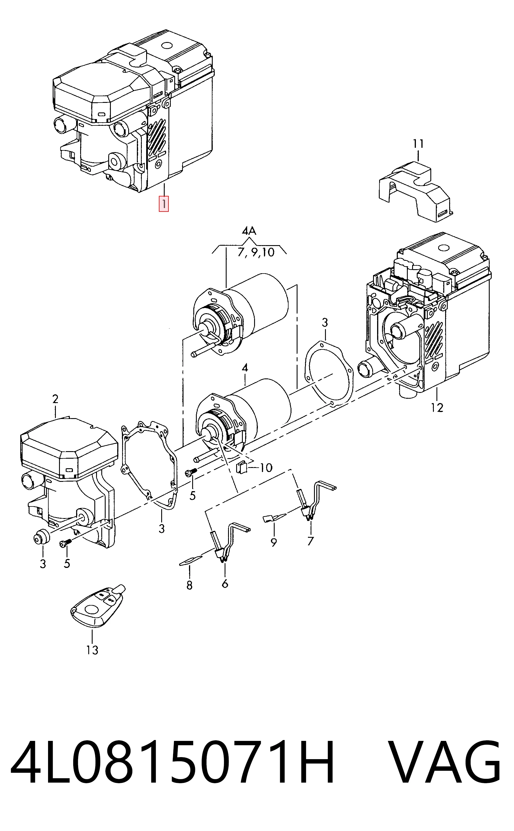 4L0815071H VAG Ogrzewacz autonomiczny