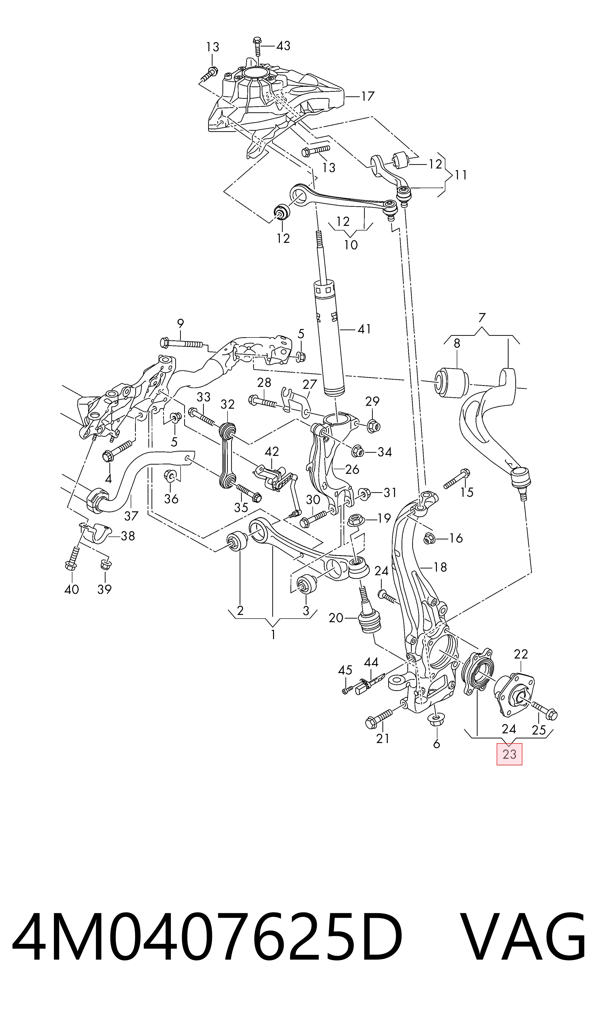 4M0407625D VAG Piasta przednia