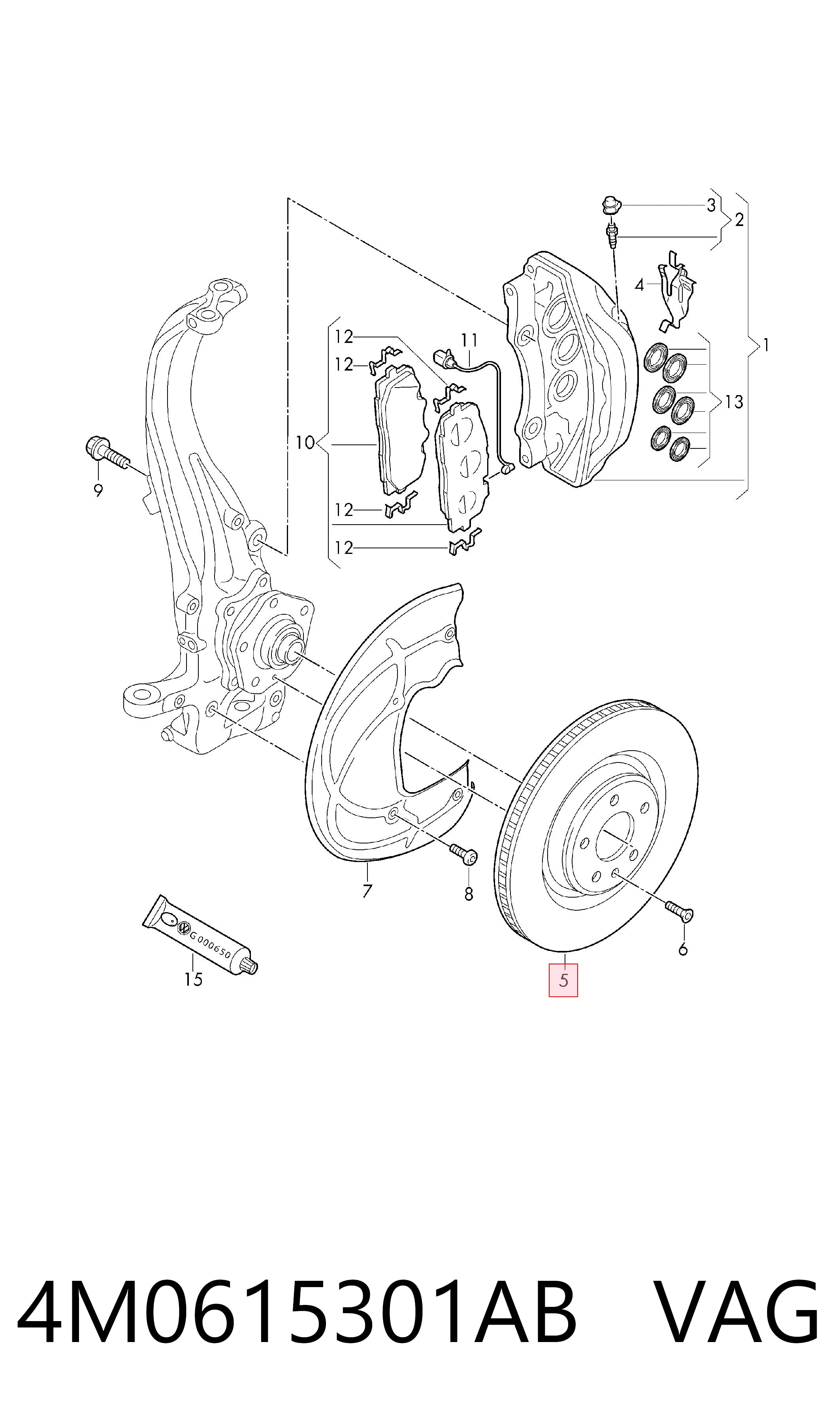 4M0615301AB VAG