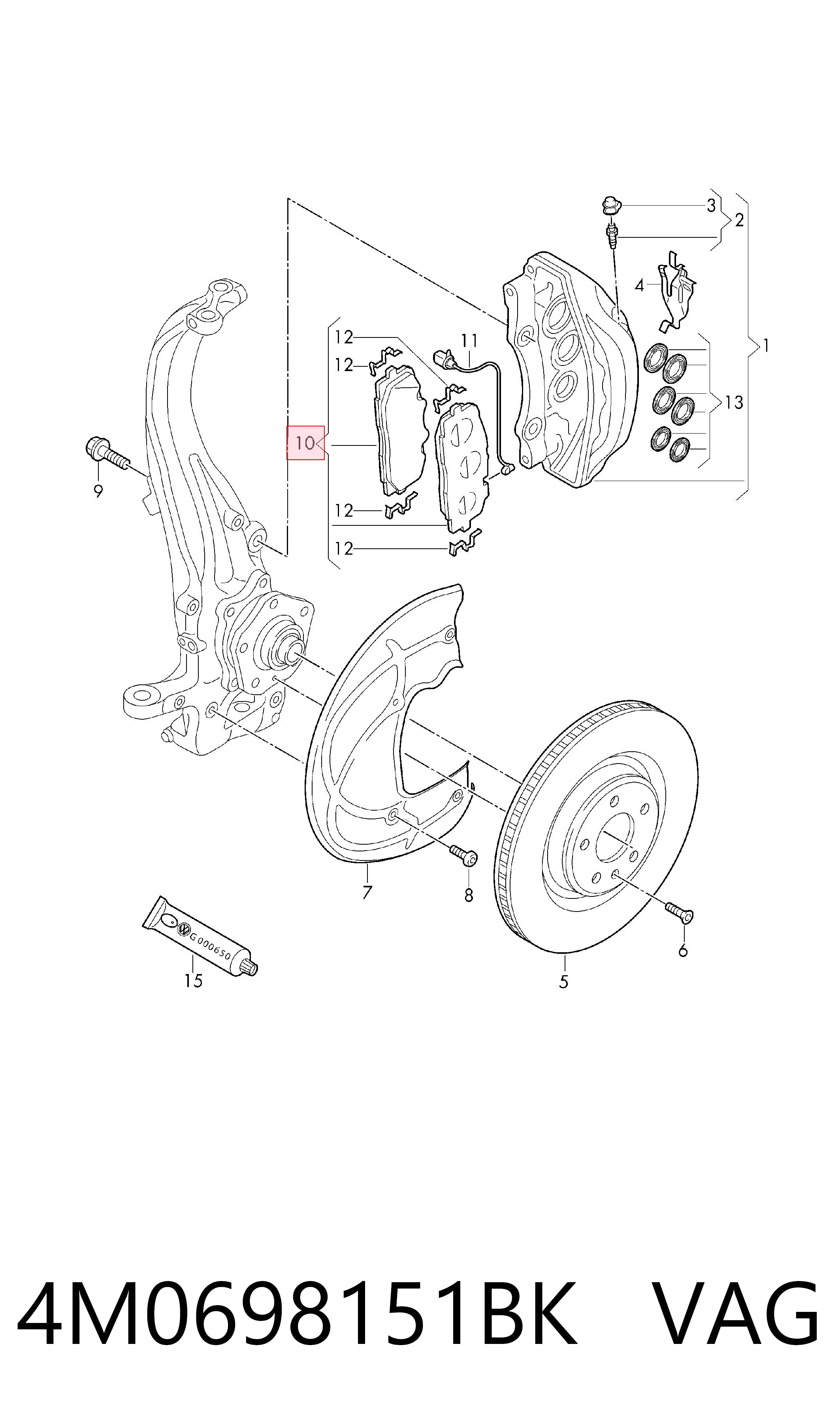 4M0698151BK VAG
