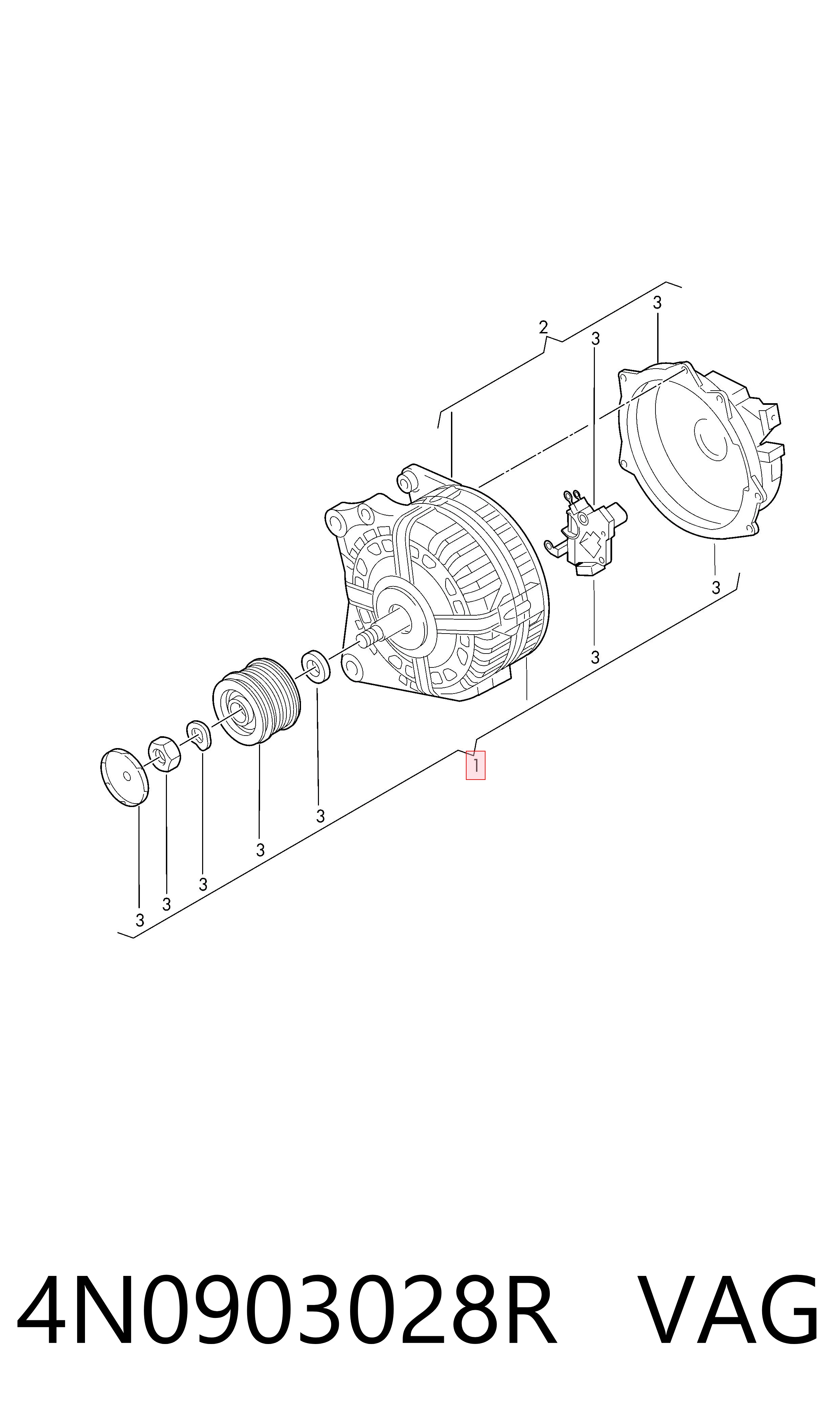 4N0903028R VAG Alternator