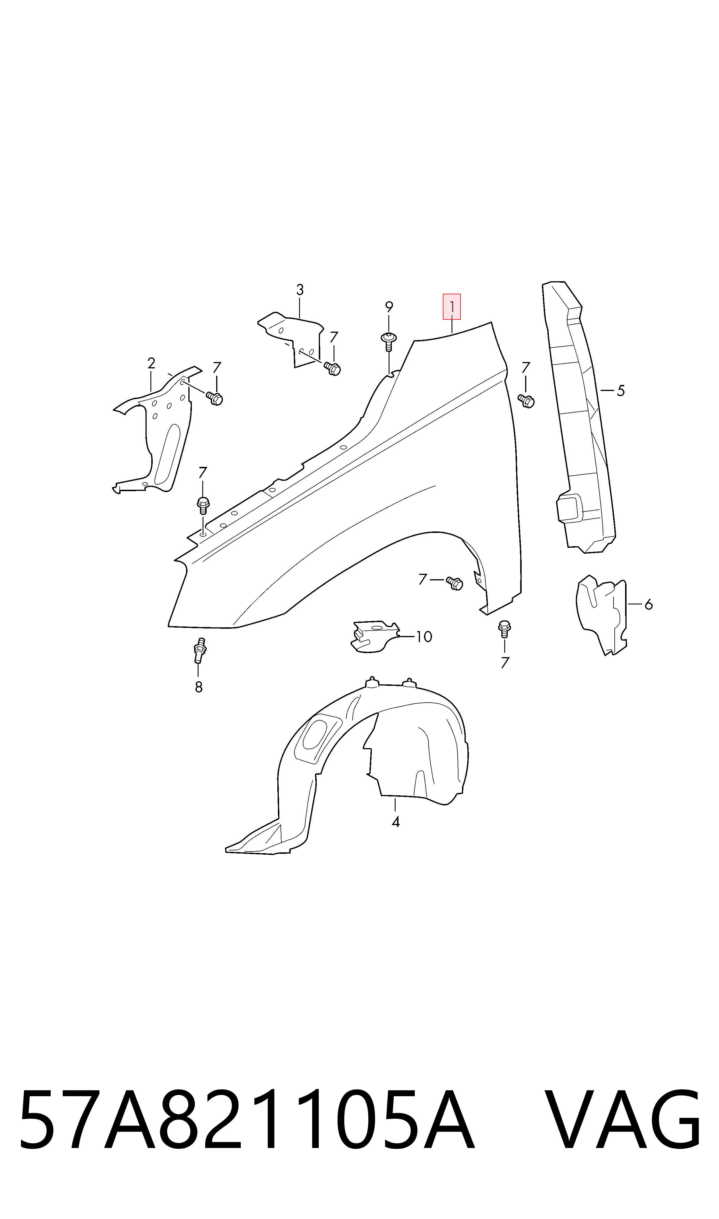 57A821105A VAG