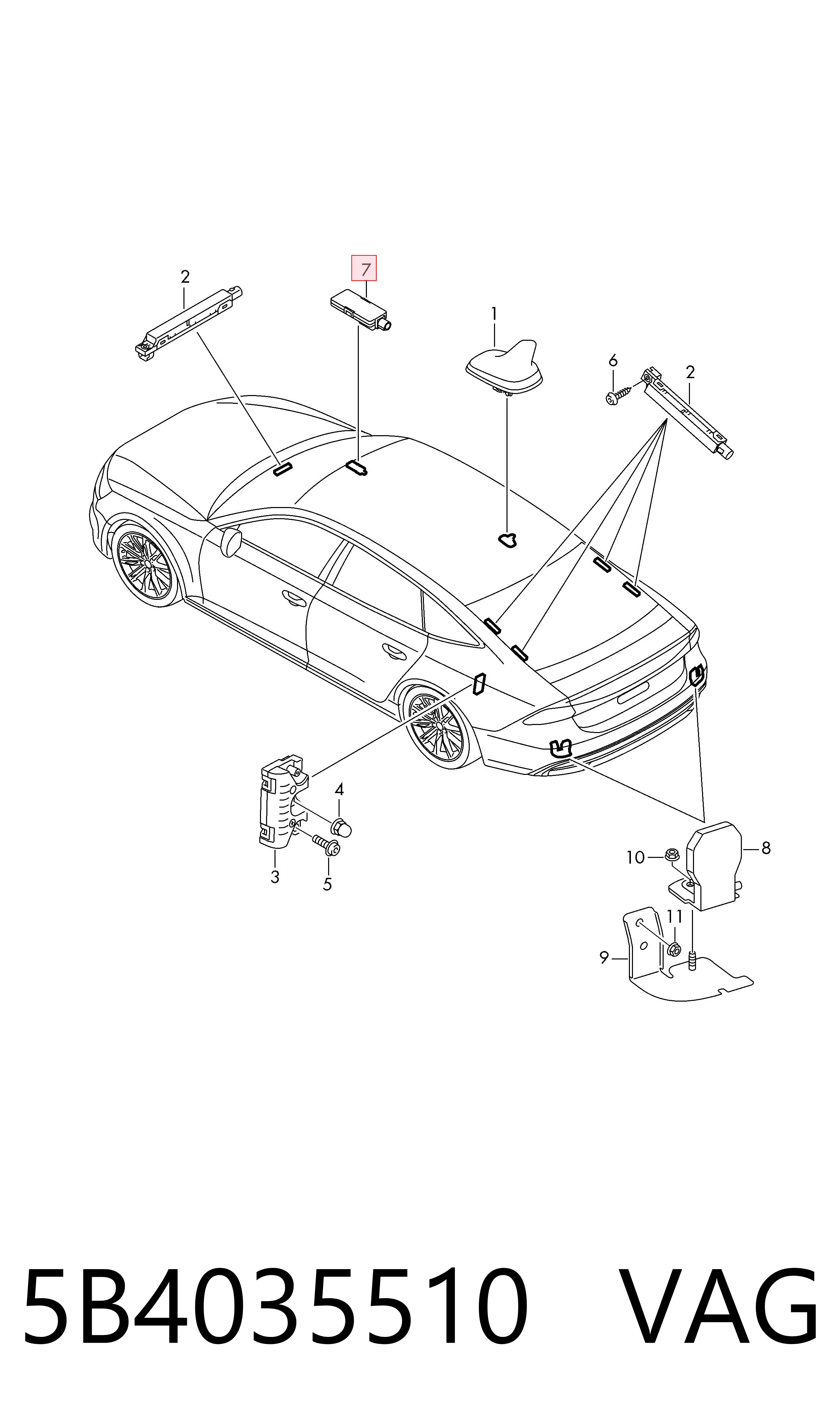  VAG 5B4035510 cena, od 12,55 USD