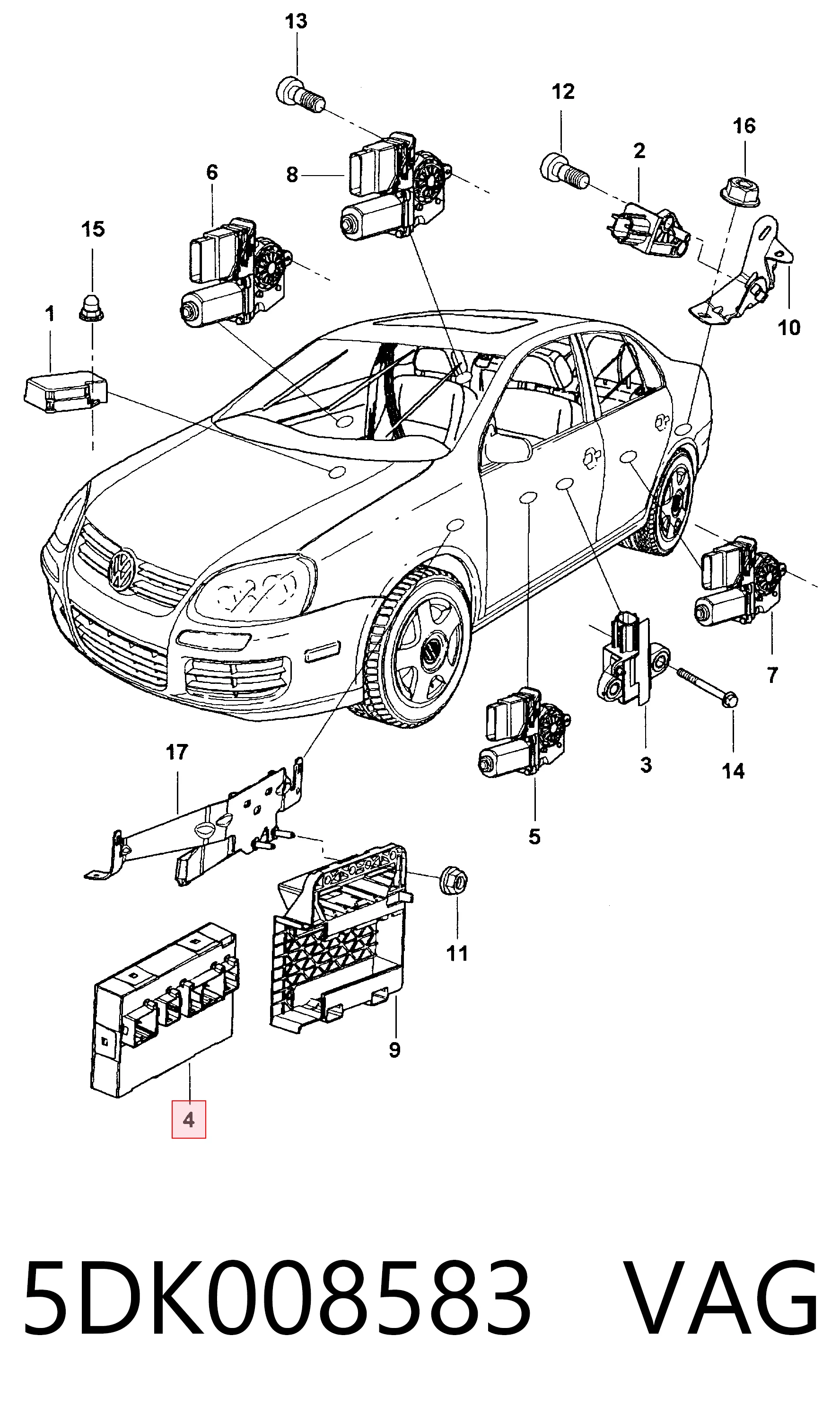 Blok komfortu Skoda Octavia II A5